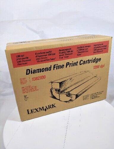 Lexmark 1382150 Diamond Fine Black Print Cartridge 14,000 Page Yield, 1,200DPI 
