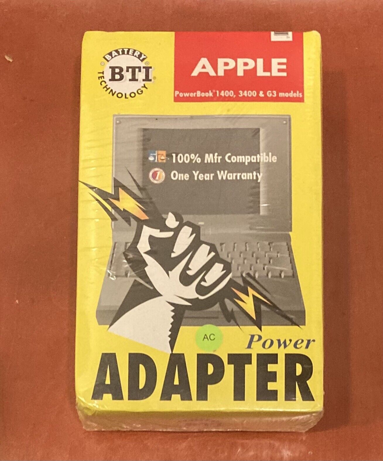 Vintage NOS Apple PowerBook iBook G3 1400 45w AC Power Adapter BTI shrink wrap