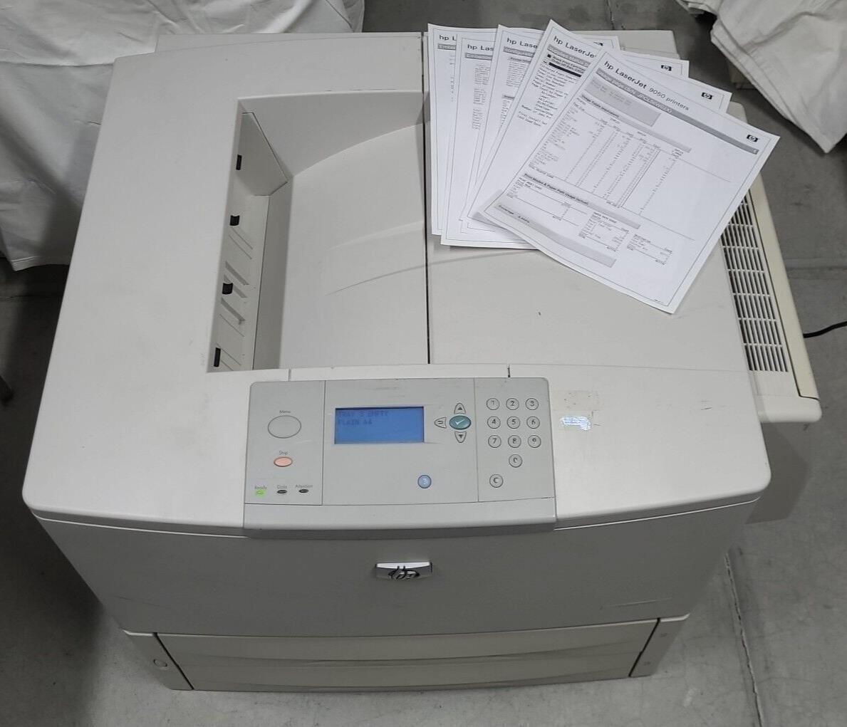 HP LaserJet 9050DN Wide Format Printer No Toner Working Duplex Network