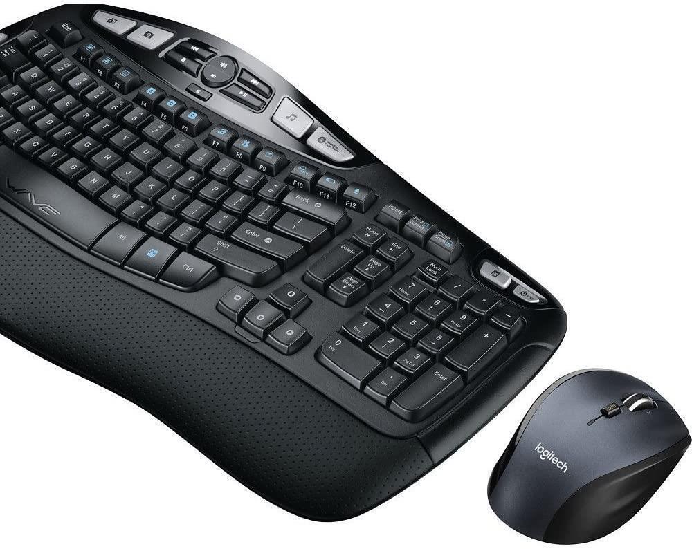 Logitech MK570 Comfort Wave Wireless Keyboard & Optical Mouse K350 M705