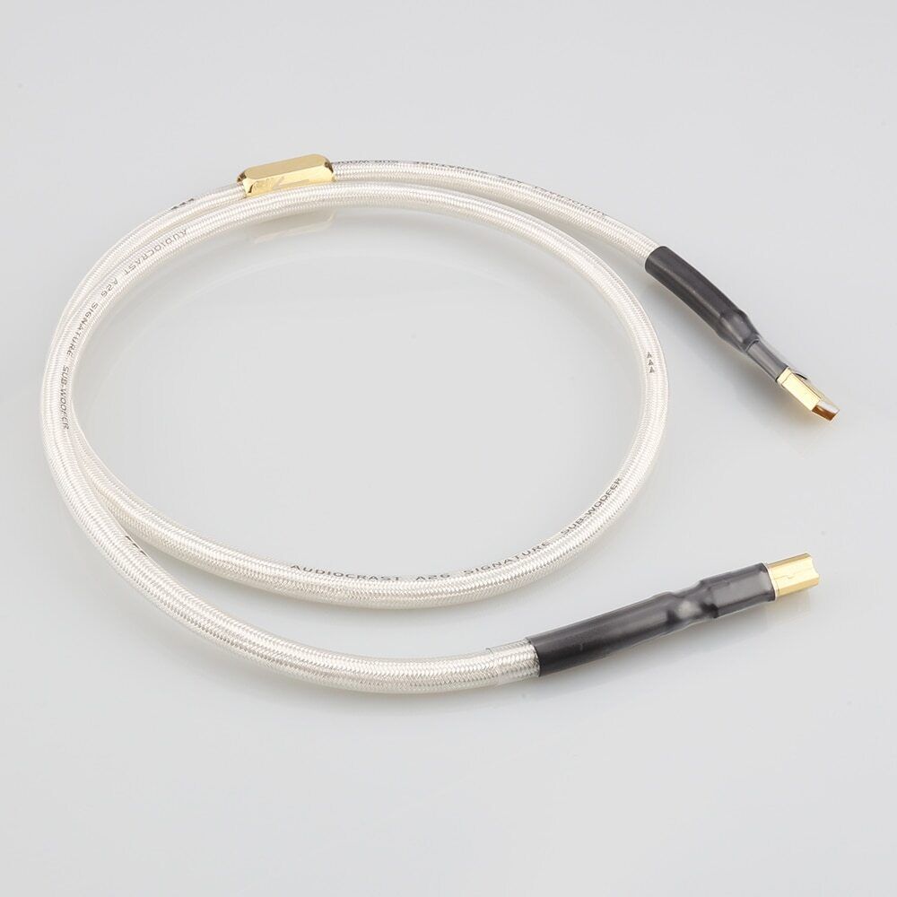 Hi-End OCC Silver Plated USB Cable A-B Data Audio DAC Cable Type A-Type B