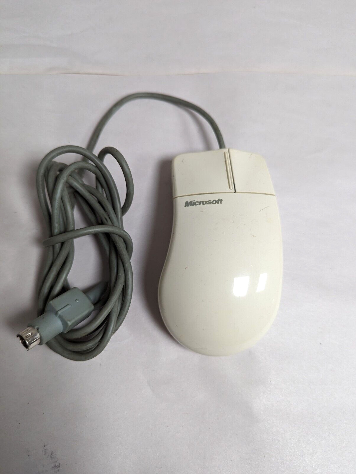 Vintage Microsoft Basic Mouse PS2 Ball Mechanical PN37963