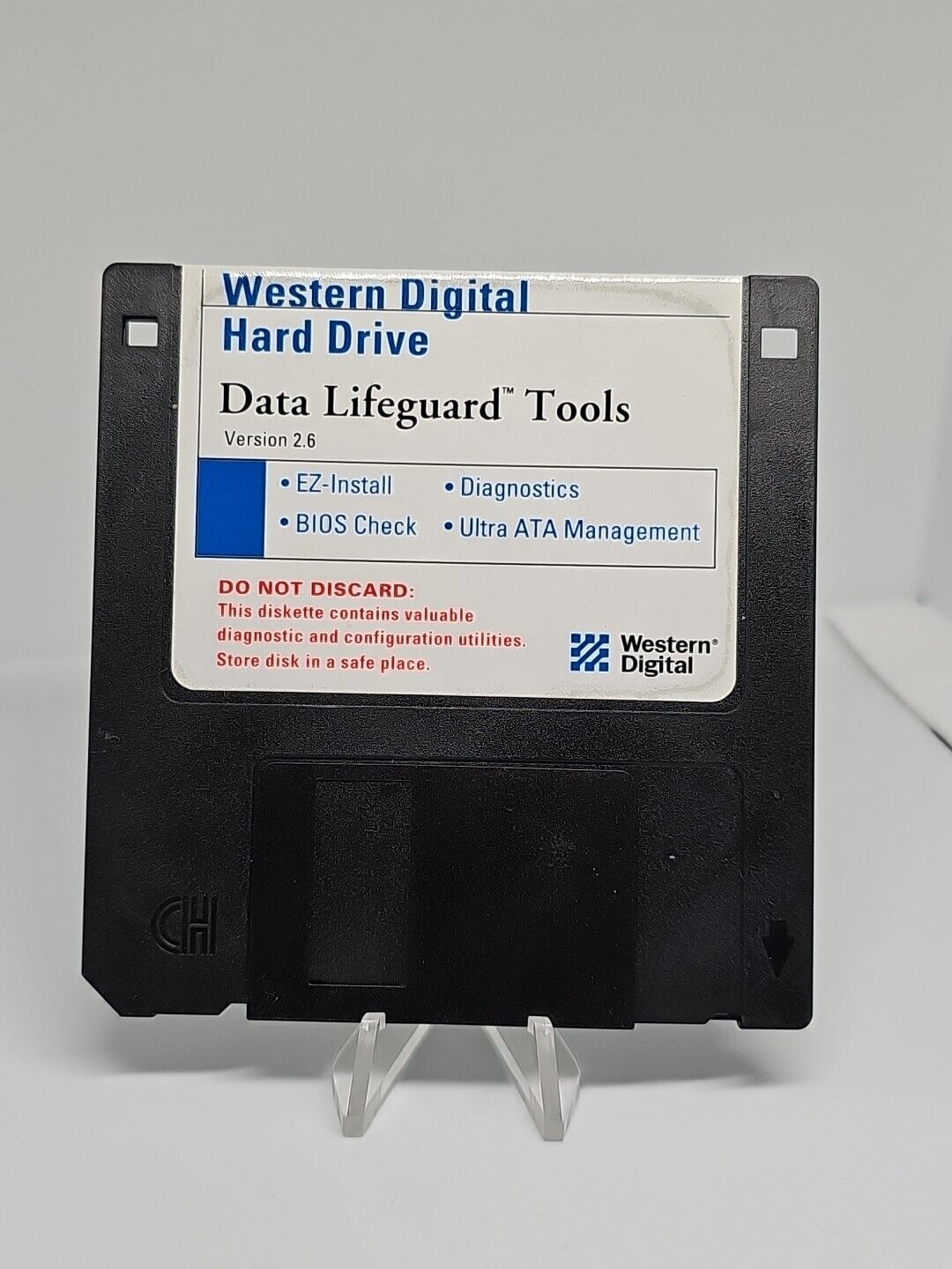 Vintage Computer Software Western Digital Data Lifeguard Tools  v2.6  3.5\