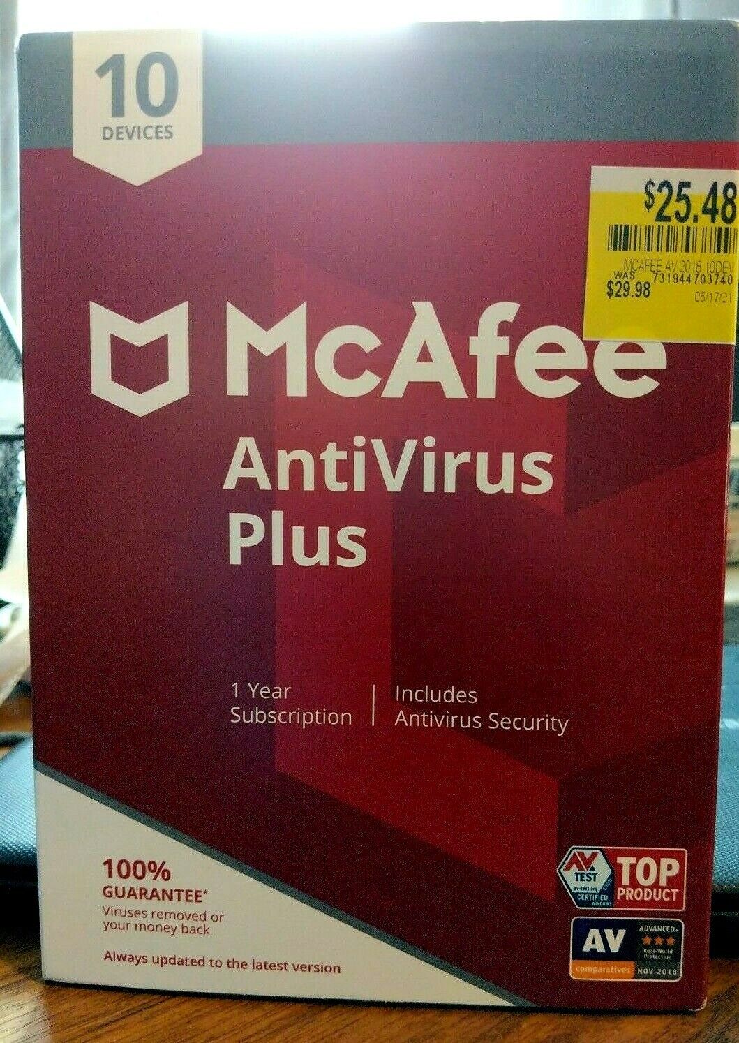 McAfee anti Virus Plus New No shipping needed