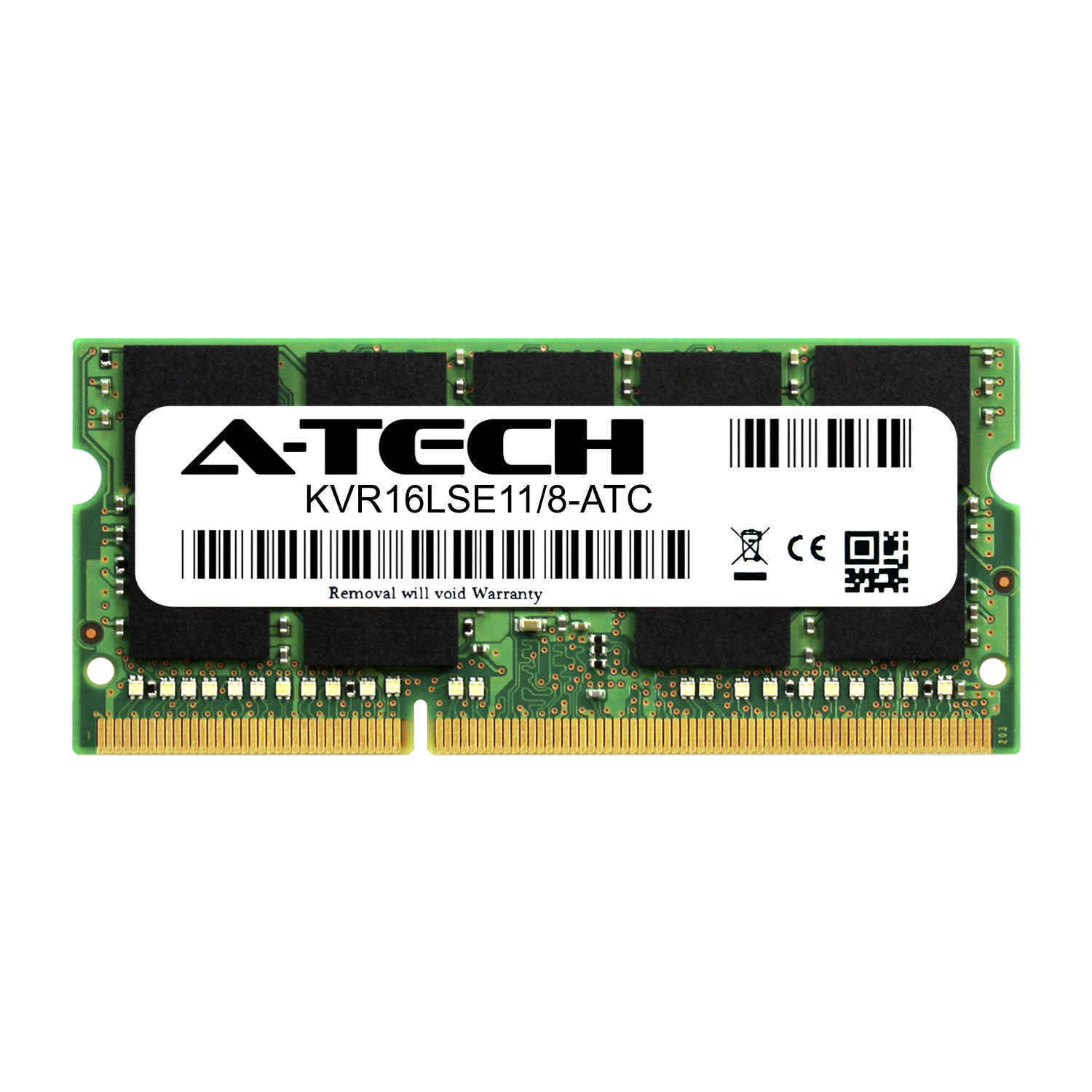 8GB PC3-12800E ECC SODIMM (Kingston KVR16LSE11/8 Equivalent) Server Memory RAM