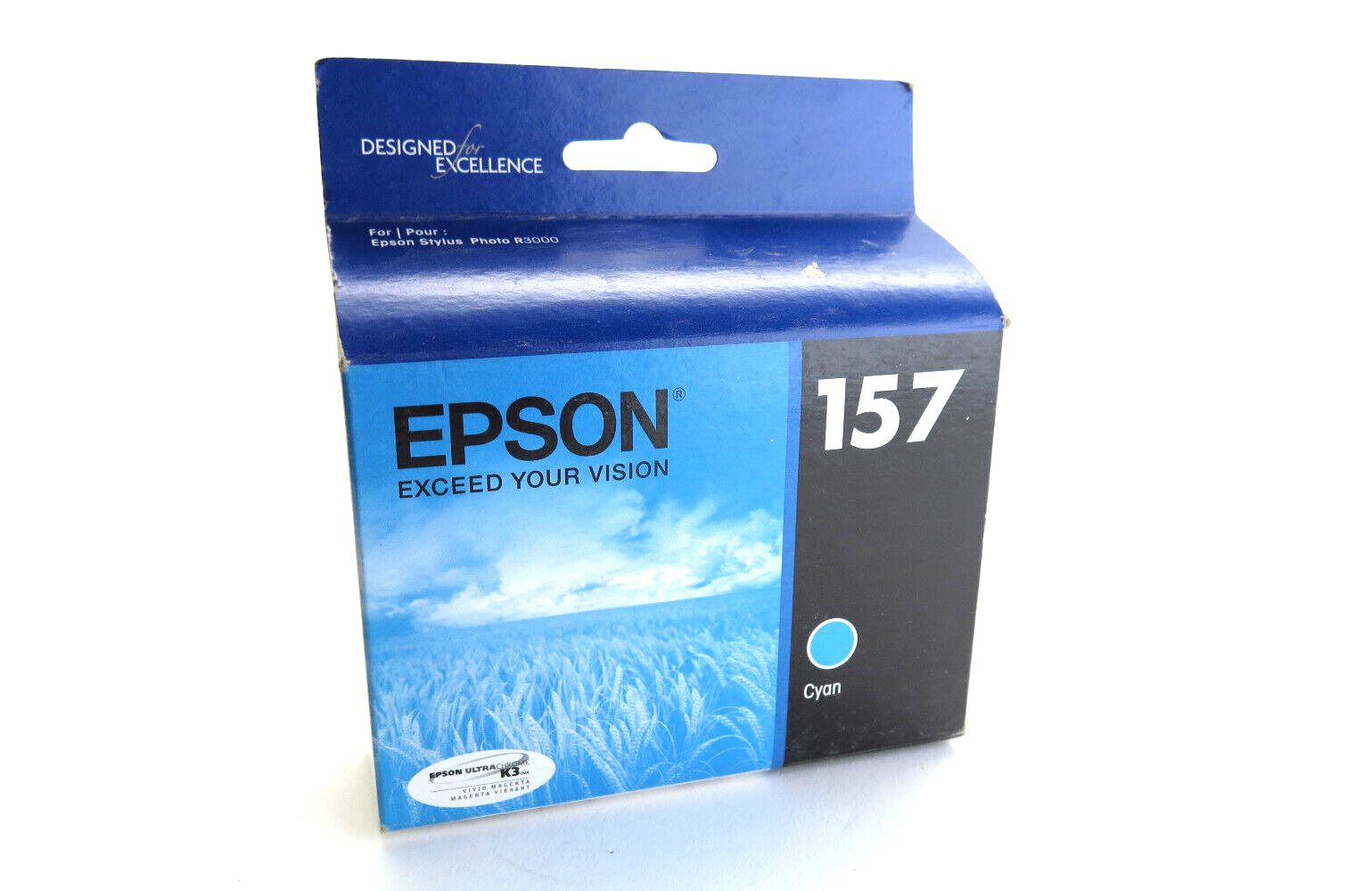  Epson 157 Cyan Ink Cartridge - T157220 Genuine - OEM - EXP 2018 - Sealed 