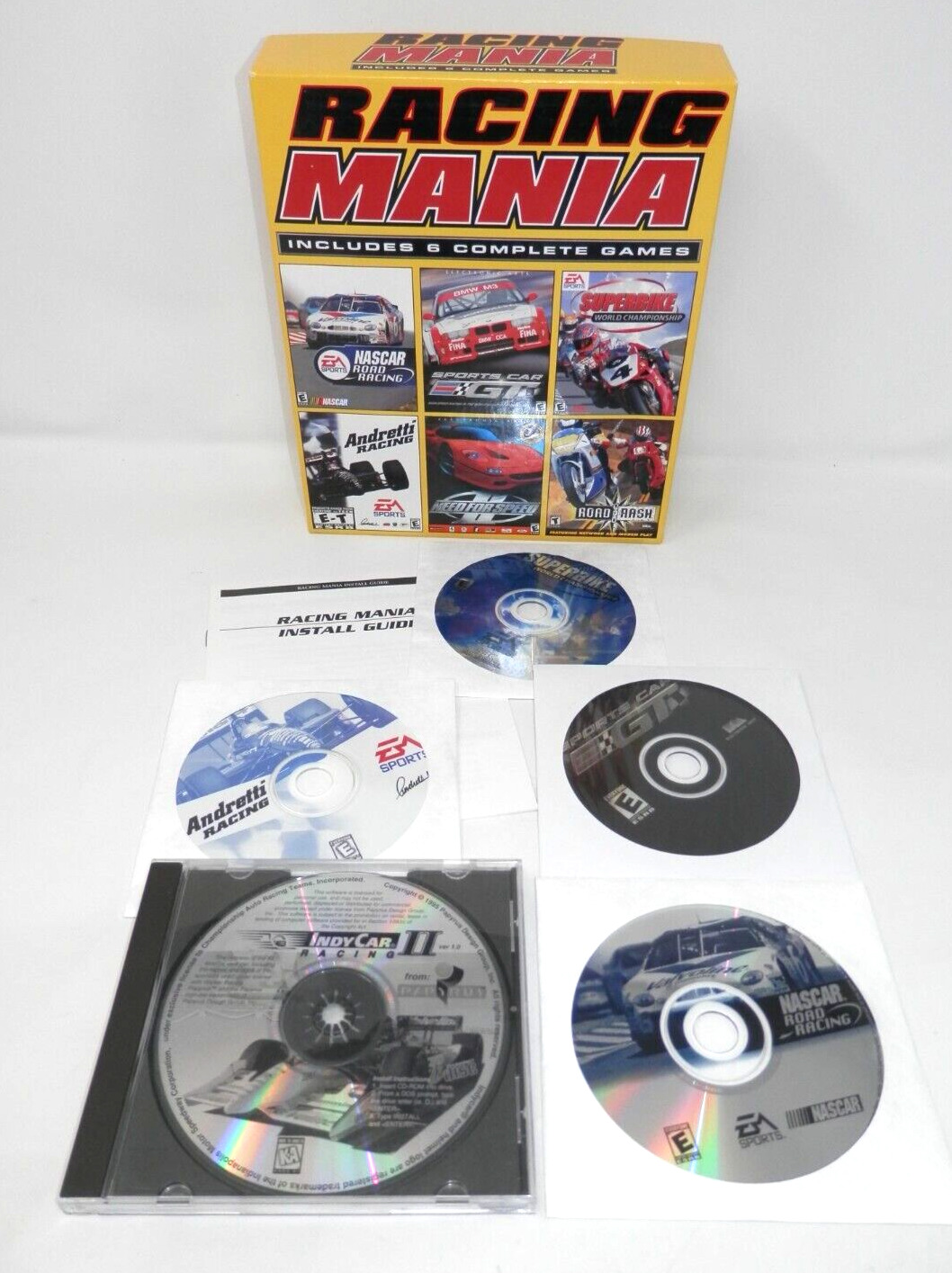EA Sports Racing Mania PC Big Box Games - Windows NASCAR Superbike Andretti