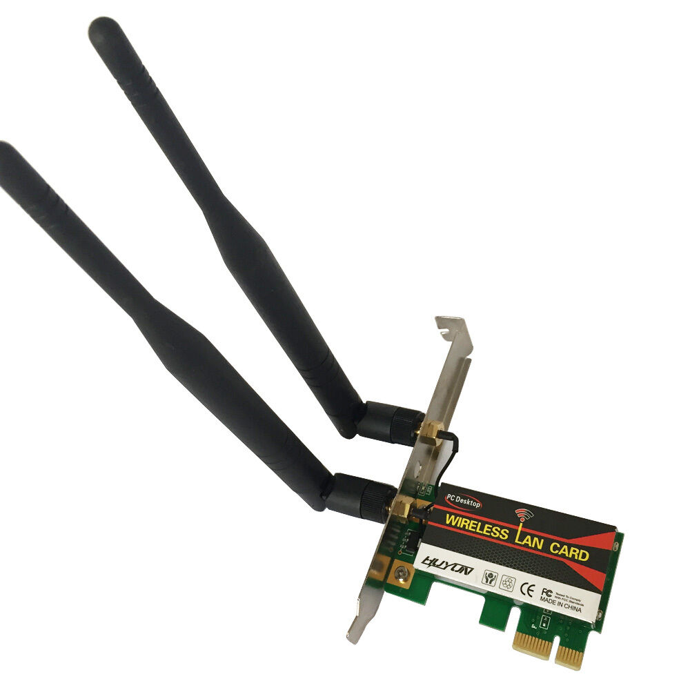 Realtek RTL8191SE Wireless 802.11bgn 1T2R PCIe 1X Desktop PC WIFI Card Adapter