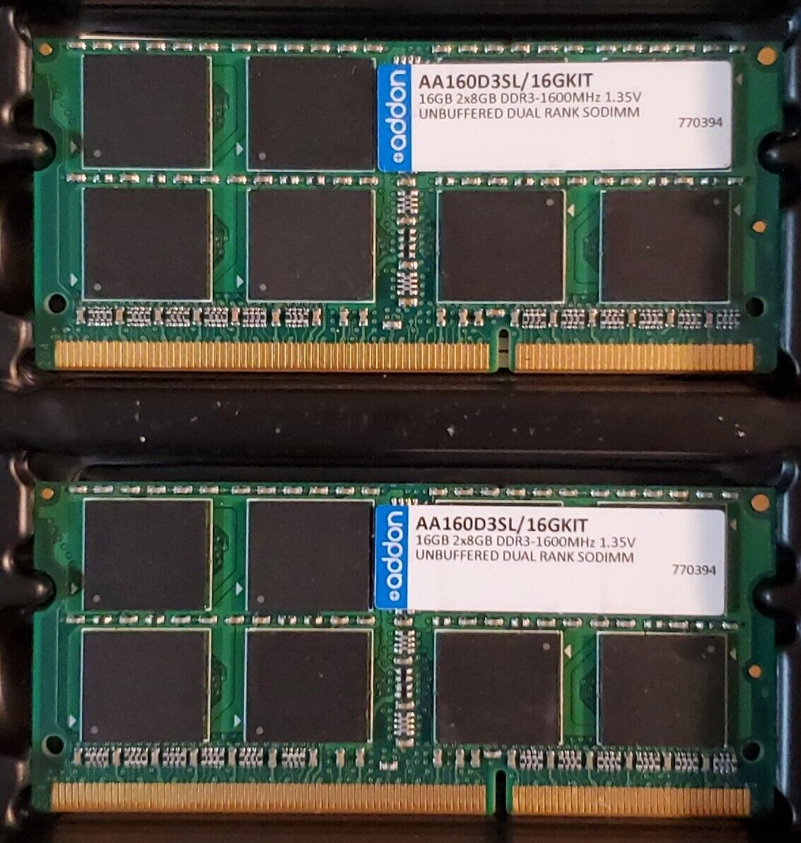 AddOn 16GB PC3-12800 204-pin DDR3 SDRAM SODIMM