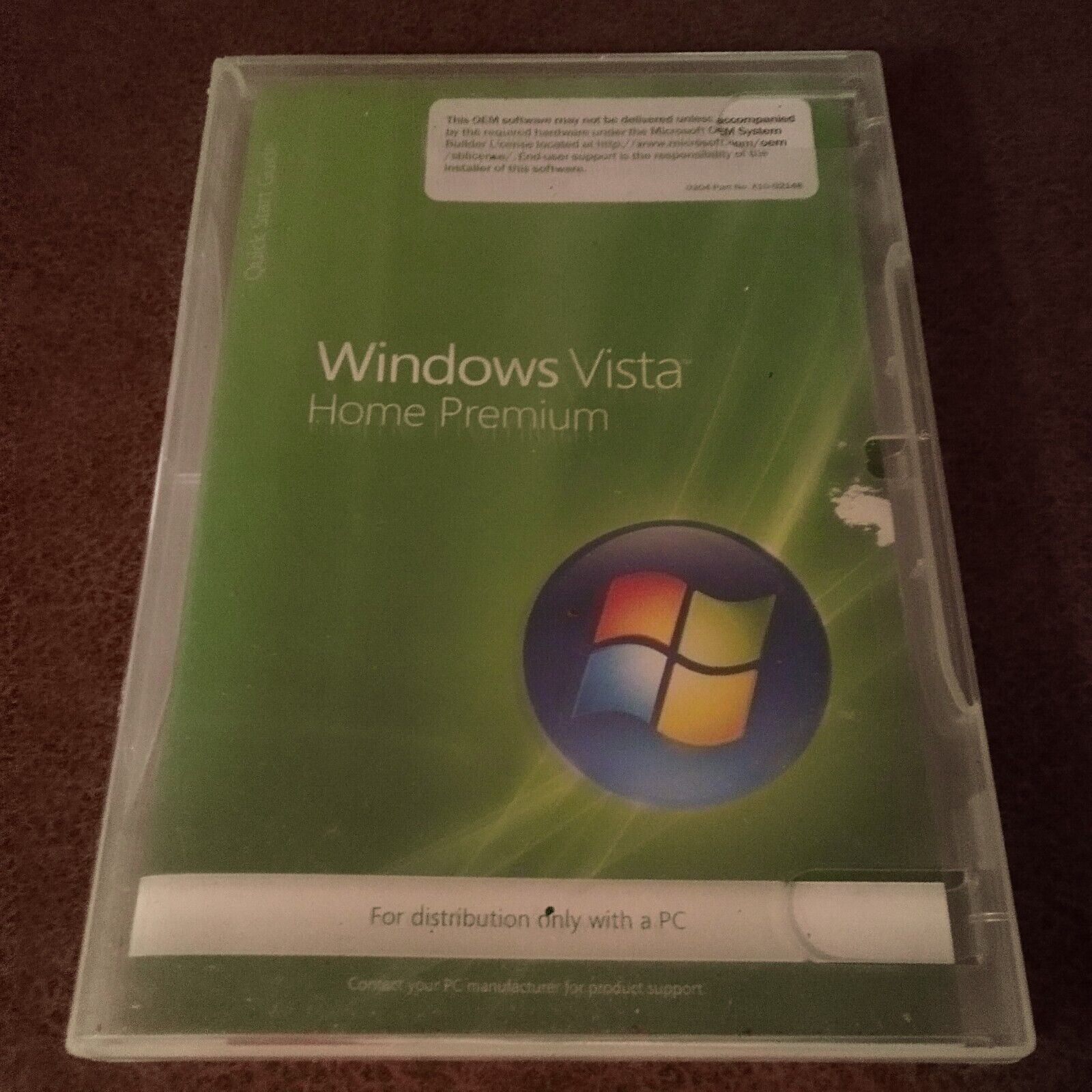 Microsoft Windows Vista Home Premium Full MS WIN 32 Bit DVD With COA