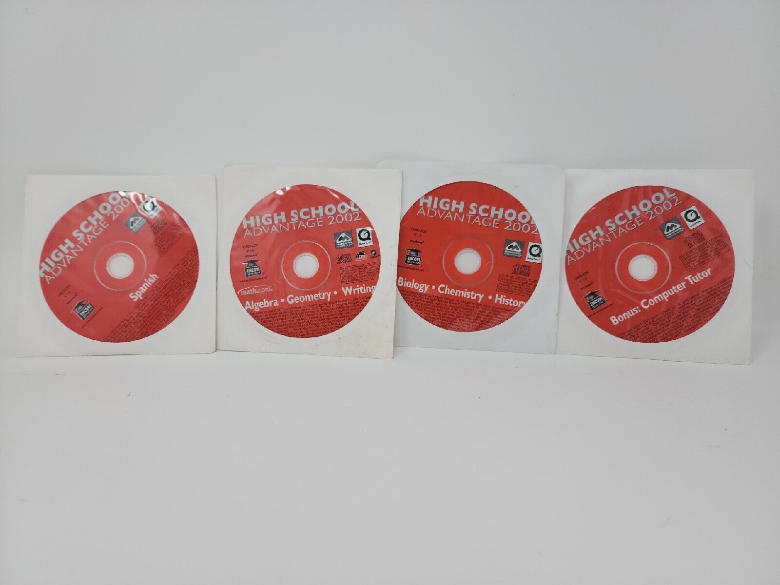 Complete Set LOT OF 5 CD-R of Highschool Advantage 2002 With Original Jackets