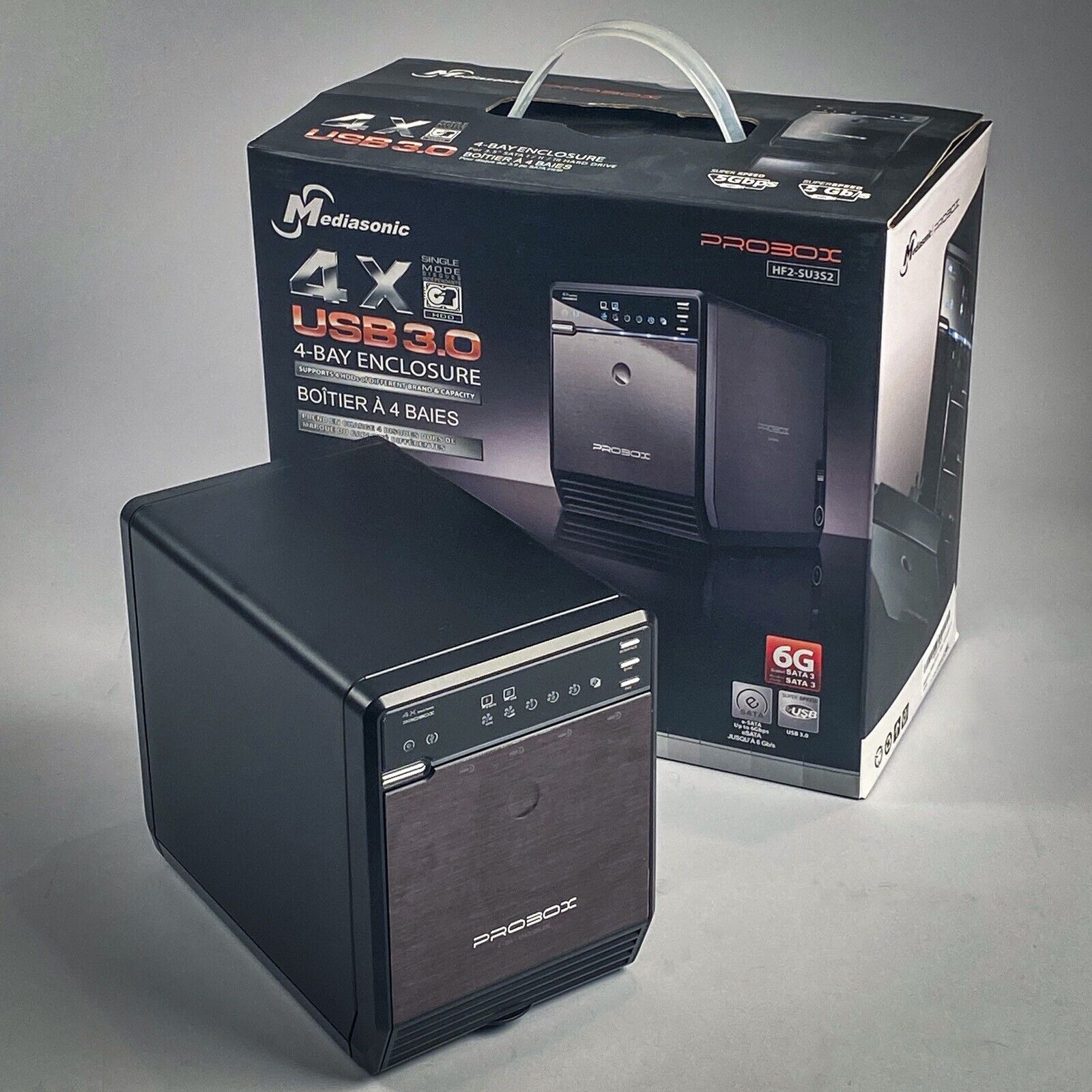 Mediasonic PROBOX 4-Bay Drive Enclosure / USB3 / ESATA / 4x 3TB = 12TB RAID  
