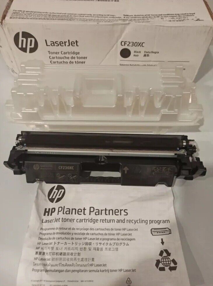 Genuine HP 30X | CF230X  Black Toner Cartridge Unused New Cartridge In Open Box