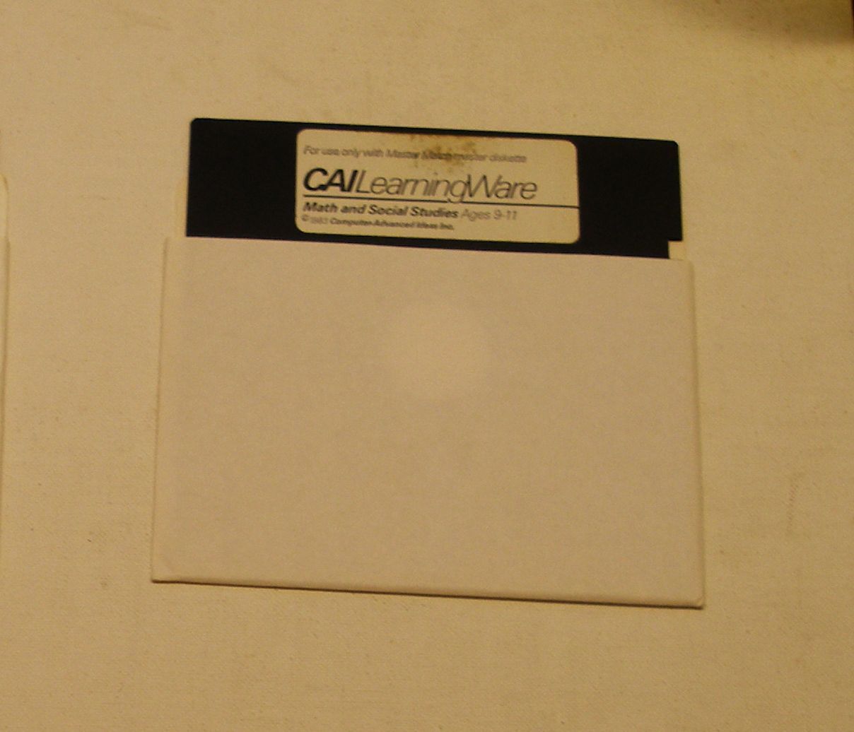 Math and Social Studies Disk for Master Match for Apple II Plus, IIe, IIc, IIGS