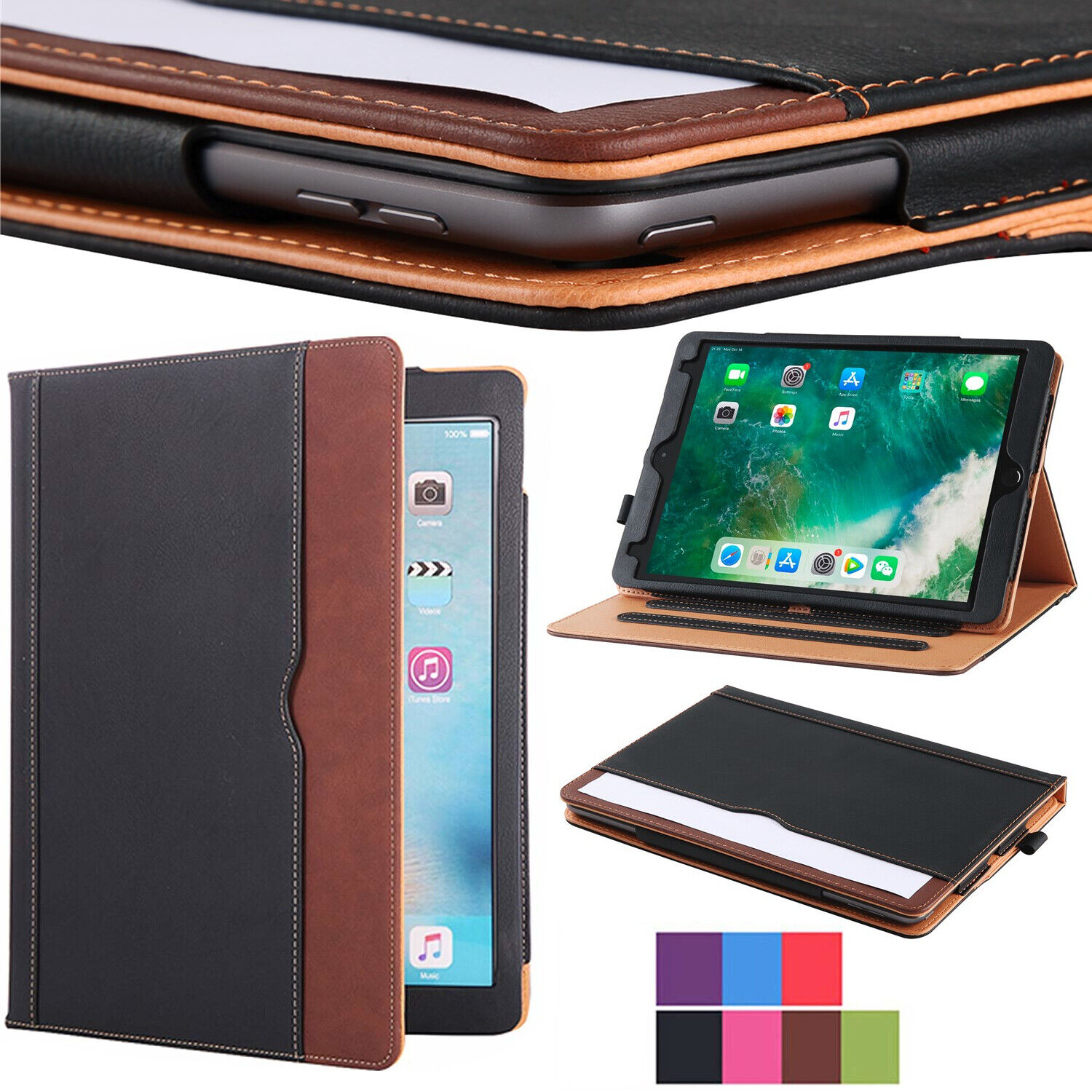 iPad 10.2 Case 8th Generation 2020 Soft Leather Smart Cover Sleep Wake For Apple