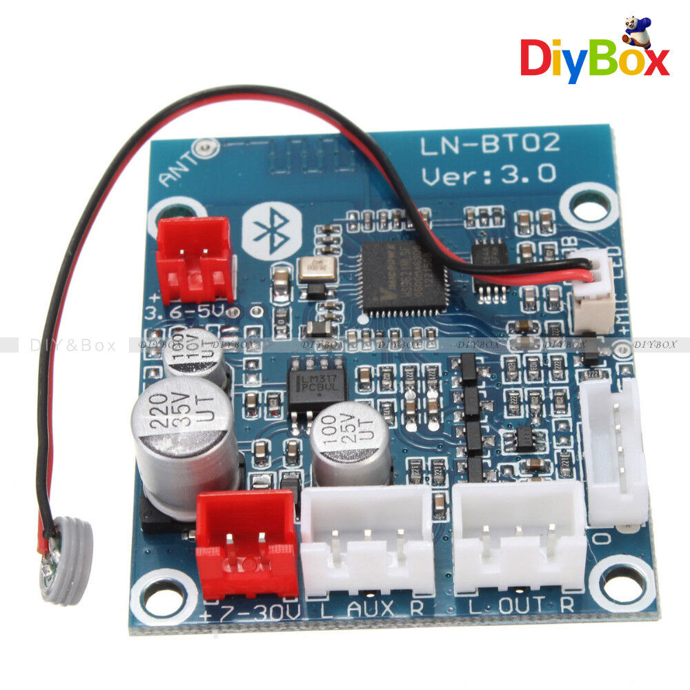 Bluetooth 4.0 Audio Receiver Board Wireless Stereo Sound Module for Car Phone