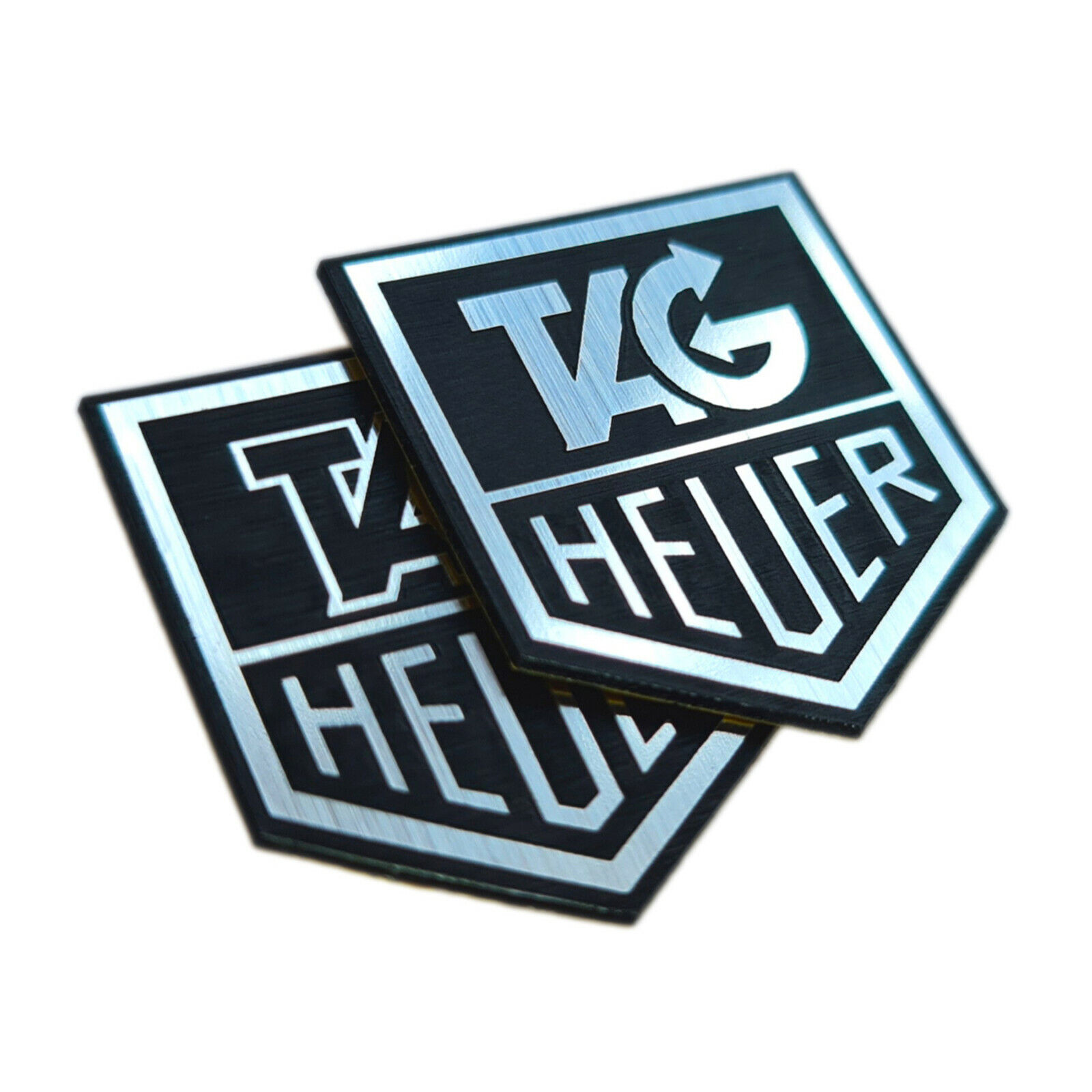 Tag Heuer - Sticker Case Badge Emblem Decal - TWO Emblems 