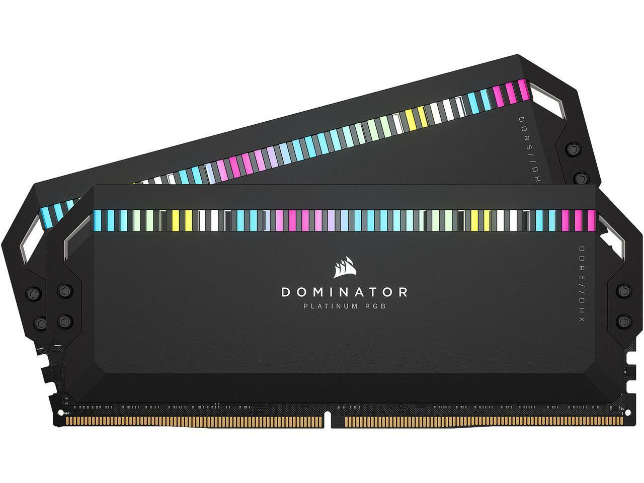 CORSAIR Dominator Platinum RGB 32GB (2x16GB) PC Memory RAM DDR5 5200 288-Pin