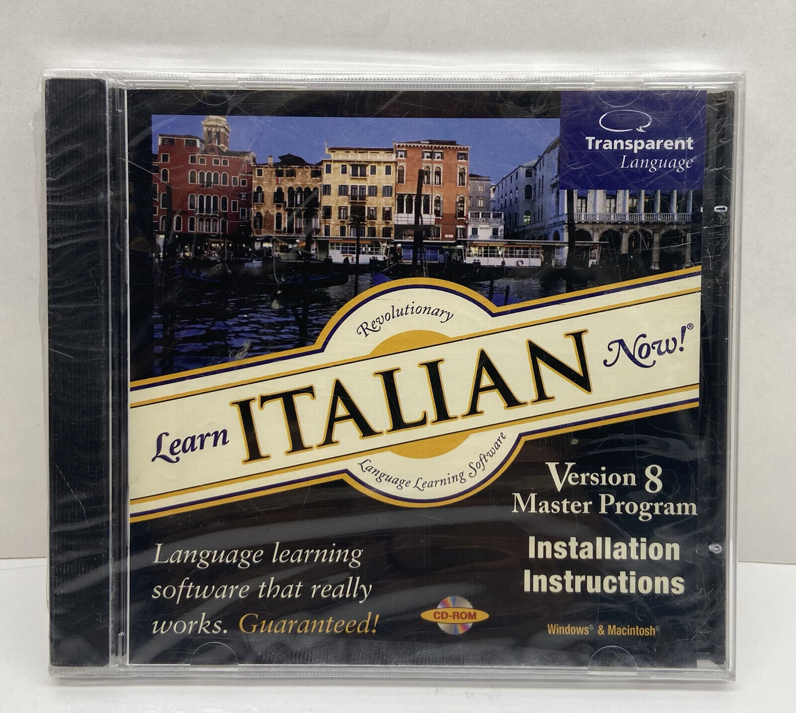 Learn Italian Now Windows/Mac CD-Rom Transparent Language