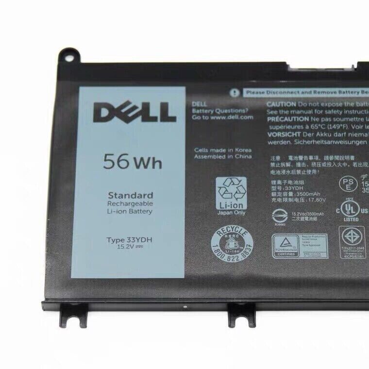 OEM 56WH 33YDH Battery For Dell Inspiron 17 7577 Dell Latitude 3380 99NF2 PVHT1