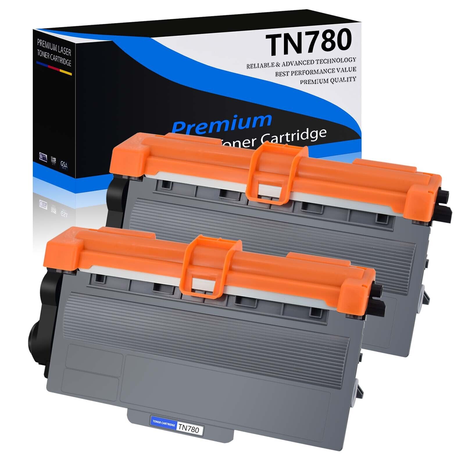 2 Pack TN780 High Yield Toner Cartridge For Brother HL-6180DW HL-6180DWT Printer