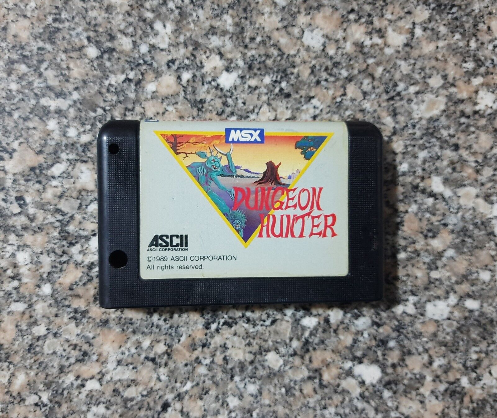 Vintage MSX Game  Dungeon Hunter صخر ultra rare 👌 