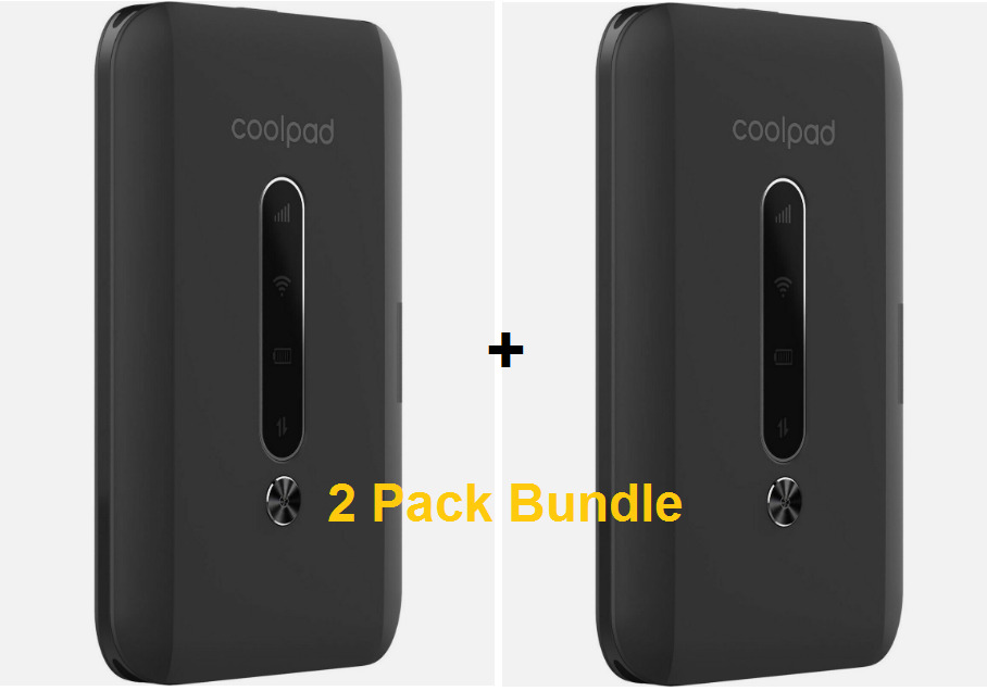 [2 PACK] Coolpad Surf®| CP331A | Mobile WiFi Internet Hotspot | 4G LTE |T-Mobile