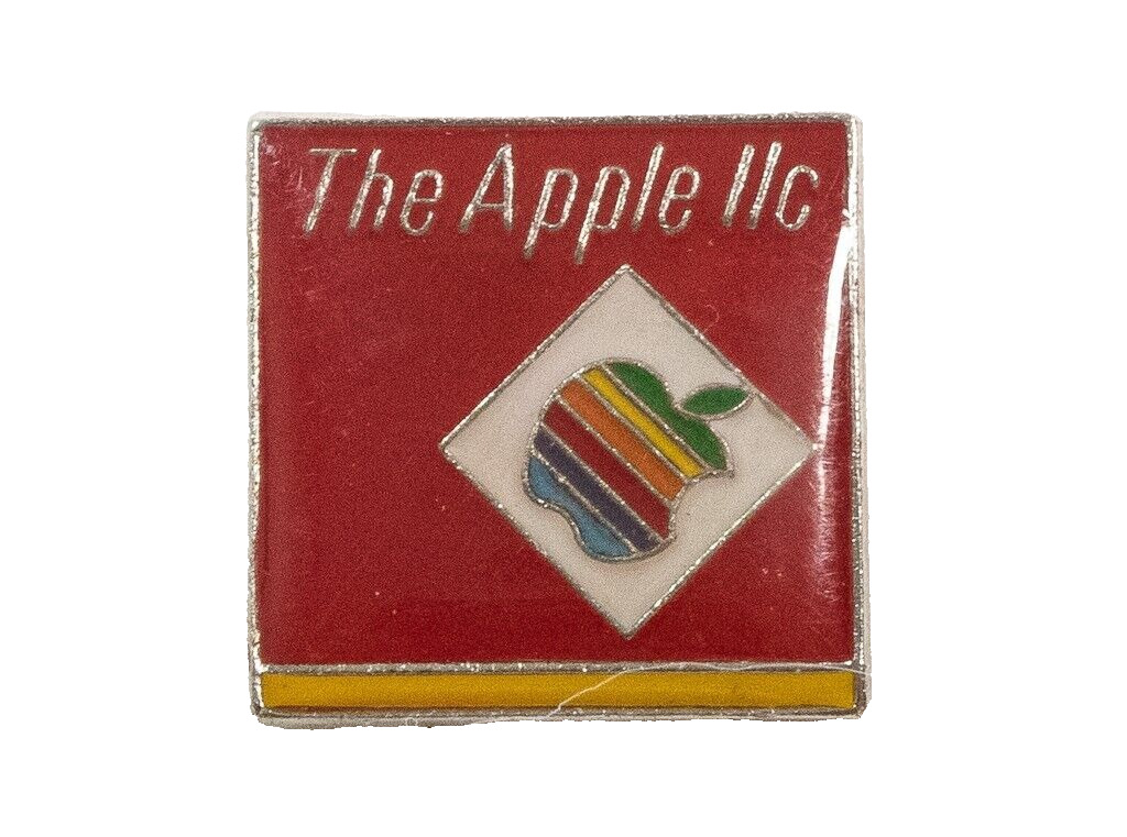 Vintage 1980's The Apple LLC Computer Square Lapel Pin RARE