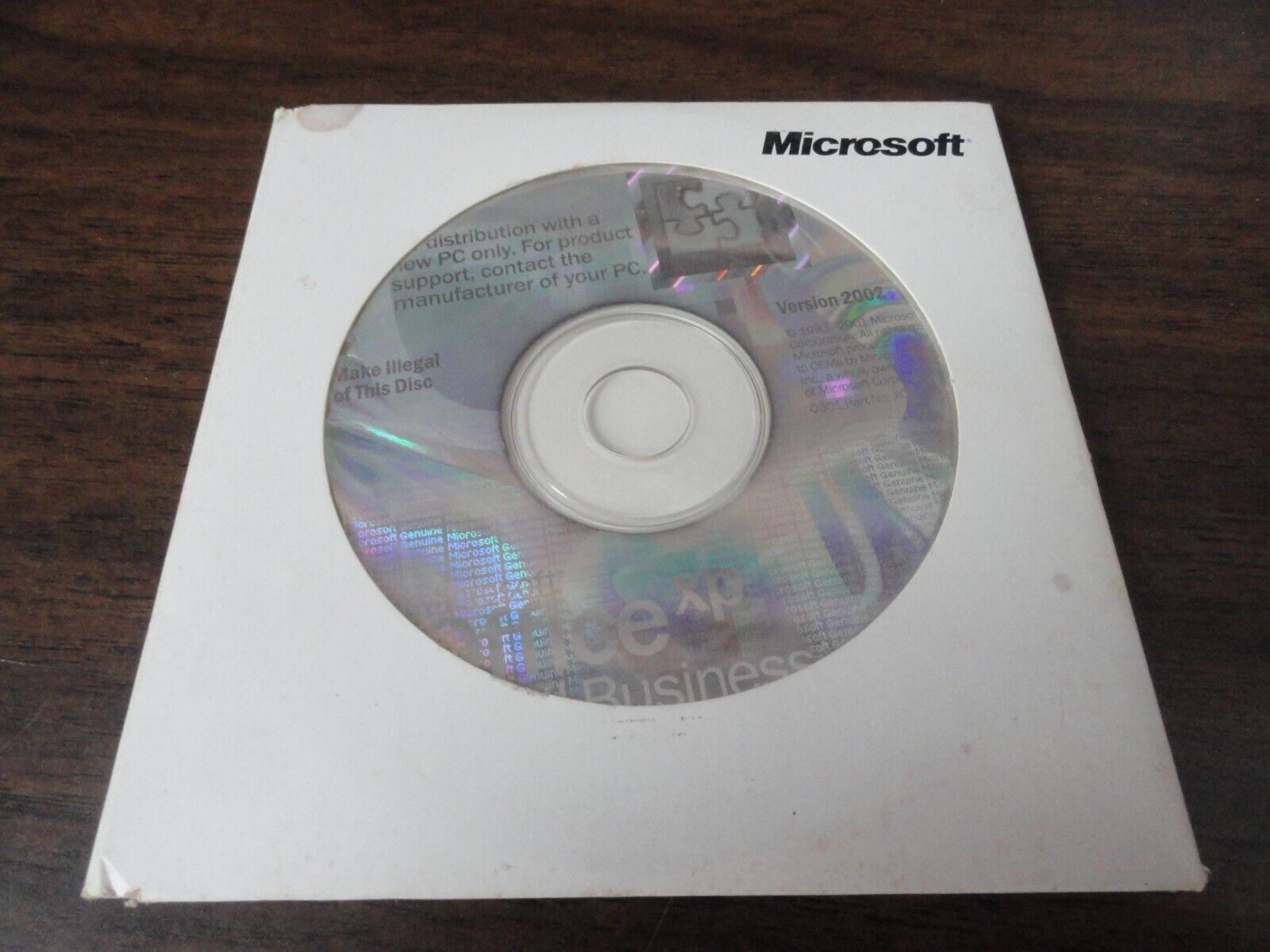 VINTAGE MICROSOFT OFFICE XP 2002 FOR SMALL BUSINESS WITH PRODUCT KEY