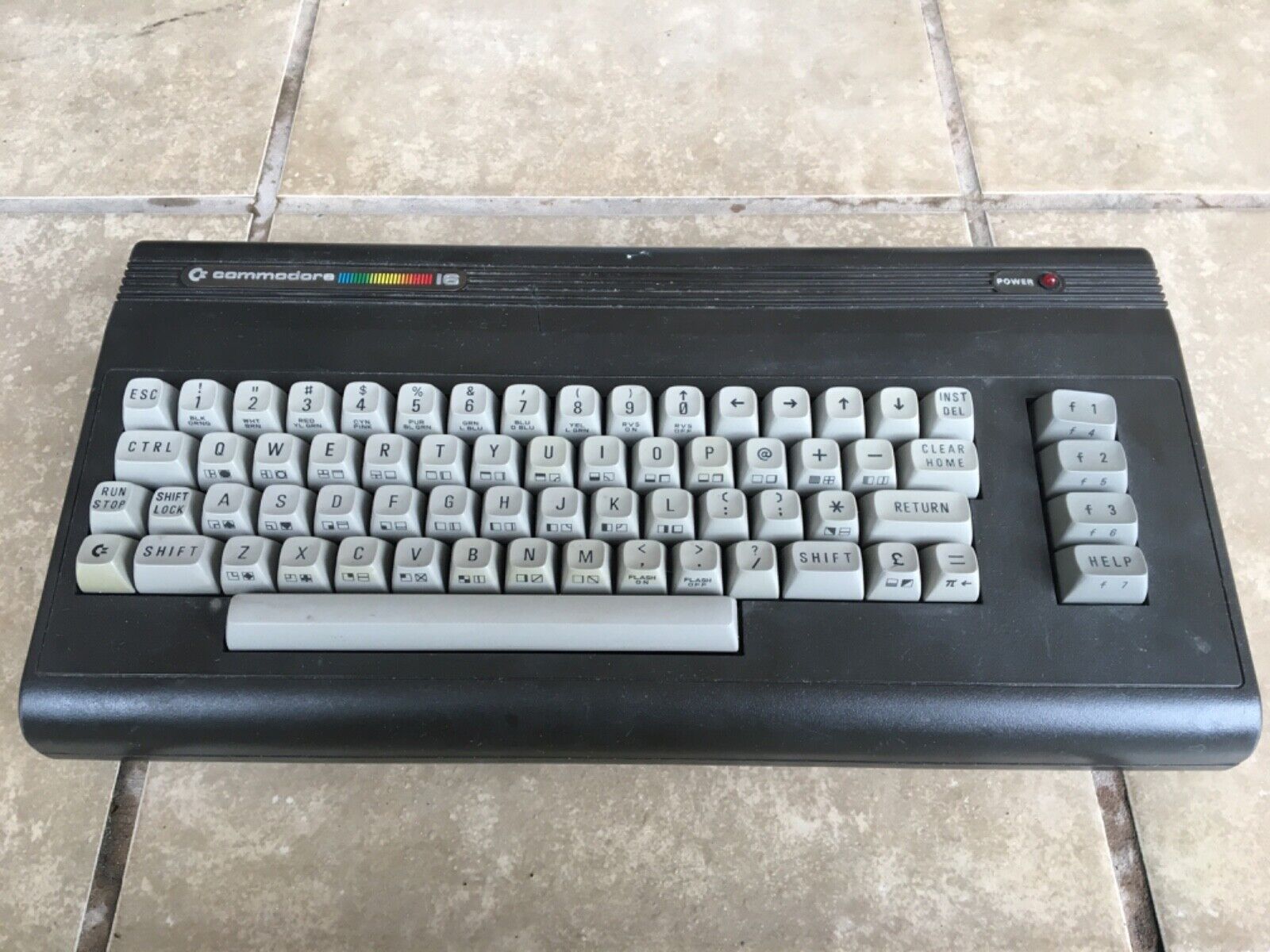 Commodore 16 C16 64k Ram Home Computer Keyboard Power Tested Only