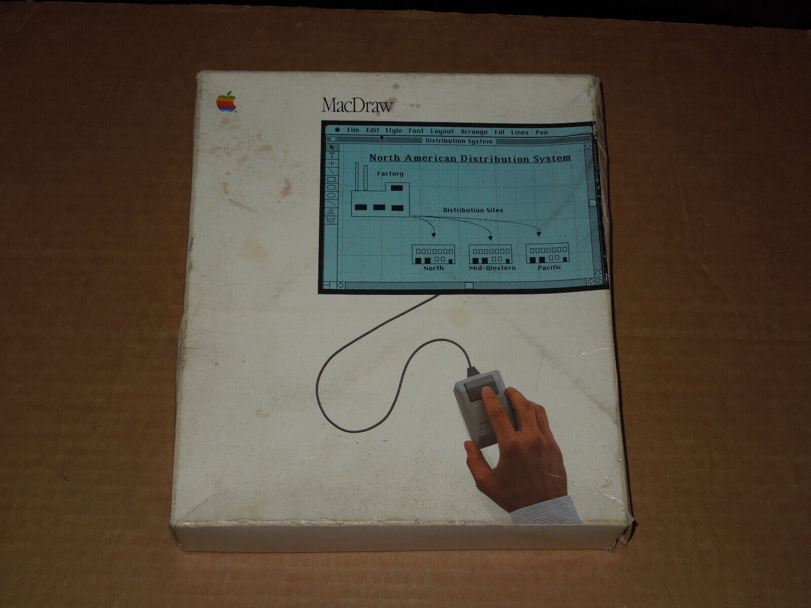 Vintage Apple Macintosh MacDraw M0526 in Original Box