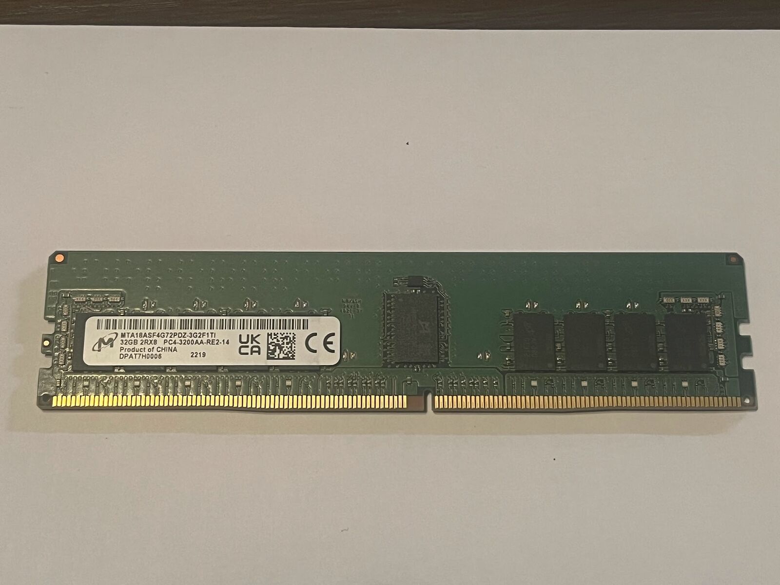 Micron 32GB (1X32GB) 2RX8 PC4-3200AA DDR4 Server Memory RAM MTA18ASF4G72PDZ-3G2