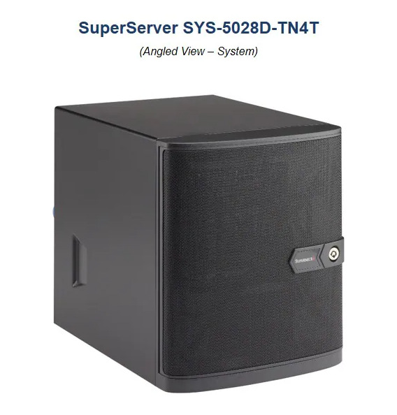 ✅*Authorized Partner* Supermicro Server 5028D-TN4T Mini Tower w/ X10SDV-TLN4F