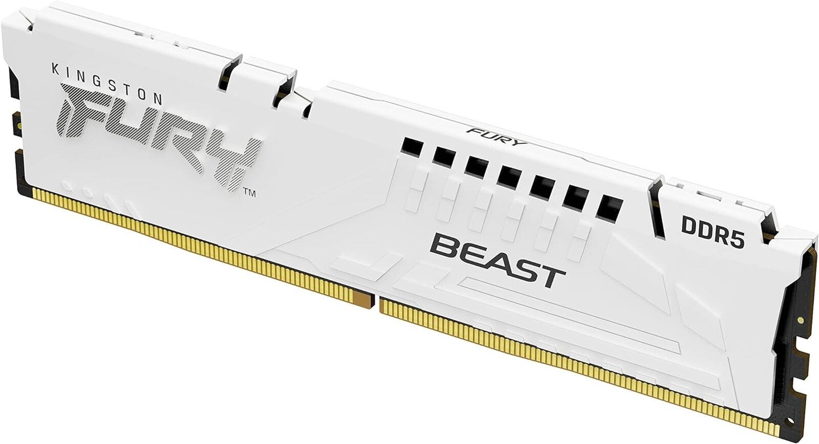 RAM Kingston Fury Beast White 16GB 2x8GB 4800MT/s DDR5 Kit of 2 KF548C38BWK2-16