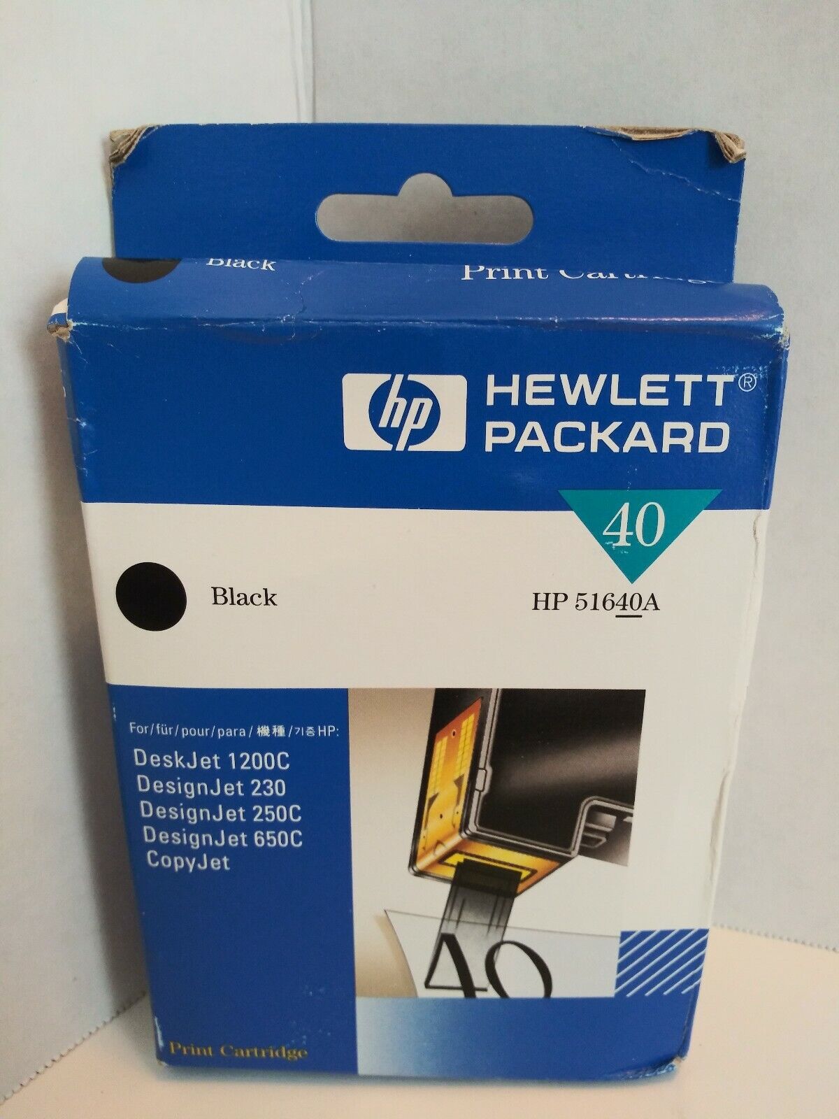 Genuine HP 51640A 40A Black EXPIRED Ink DISCONTINUED NEW SEALED NOS 40 A 51640