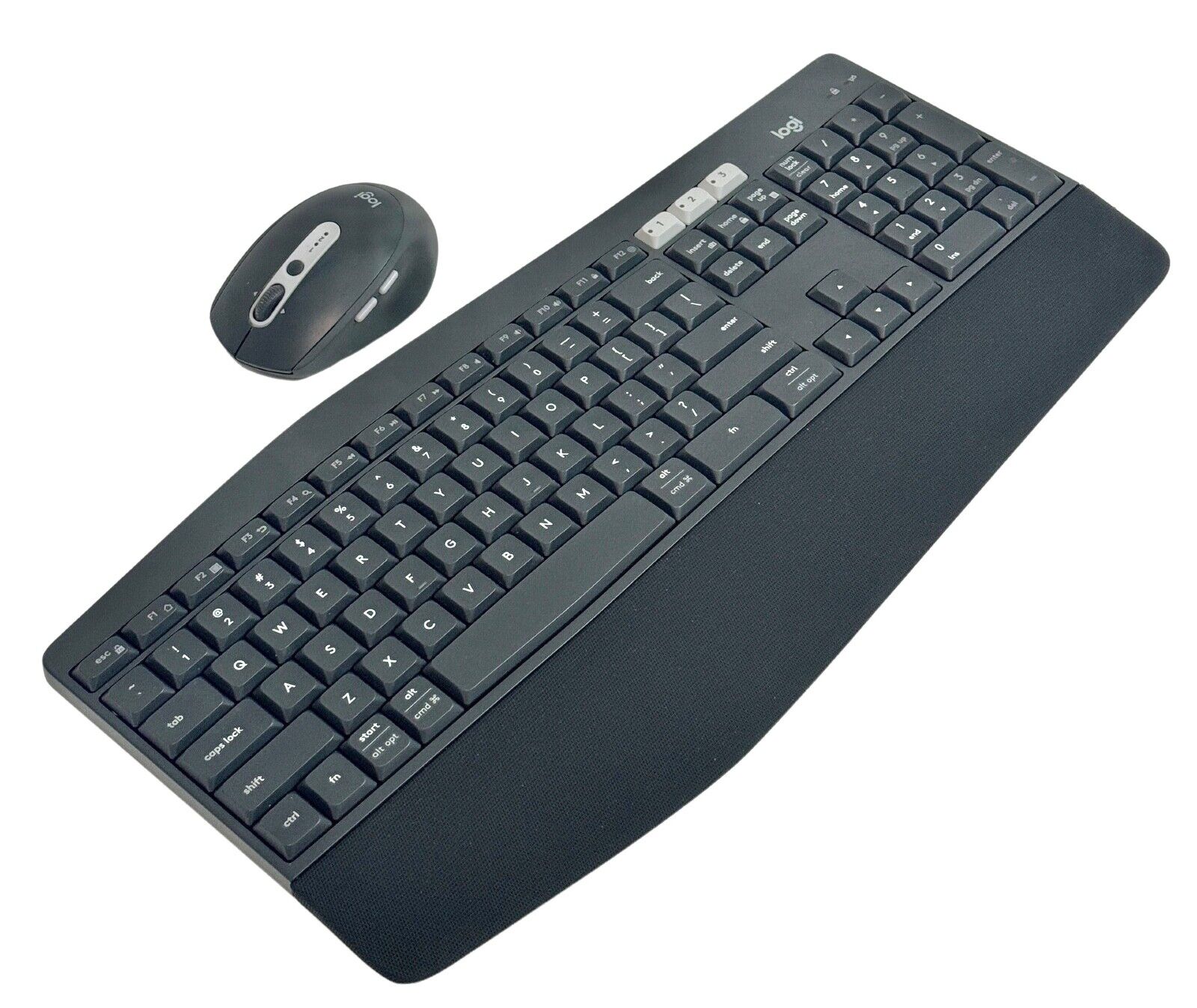 Logitech MK825 Full-Size Wireless Keyboard/Mouse Combo with Cushioned Palm Rest