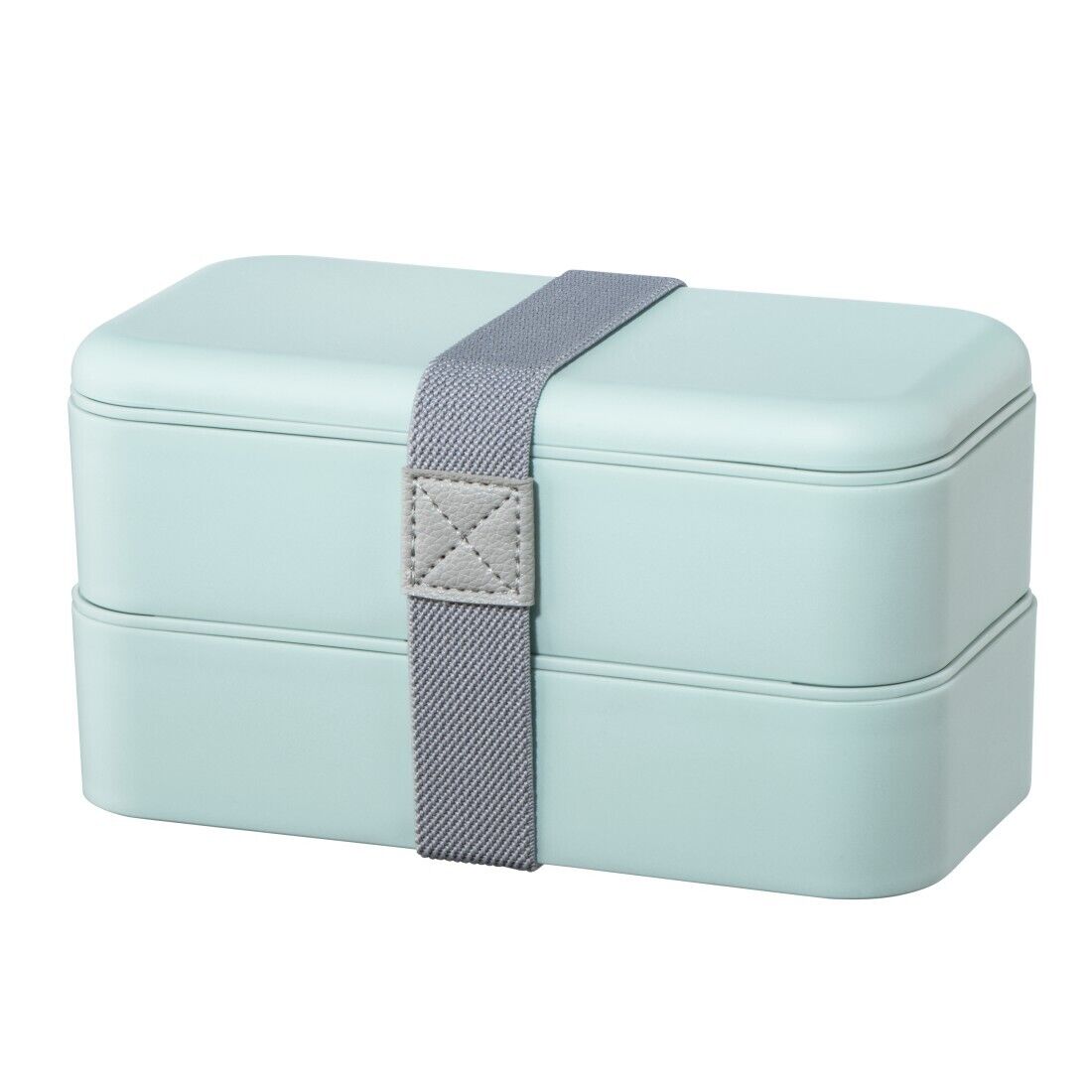 Box Bento , 2 Lunch Boxes Stackable, 16.9oz By Compartment Insert Blue Pastel