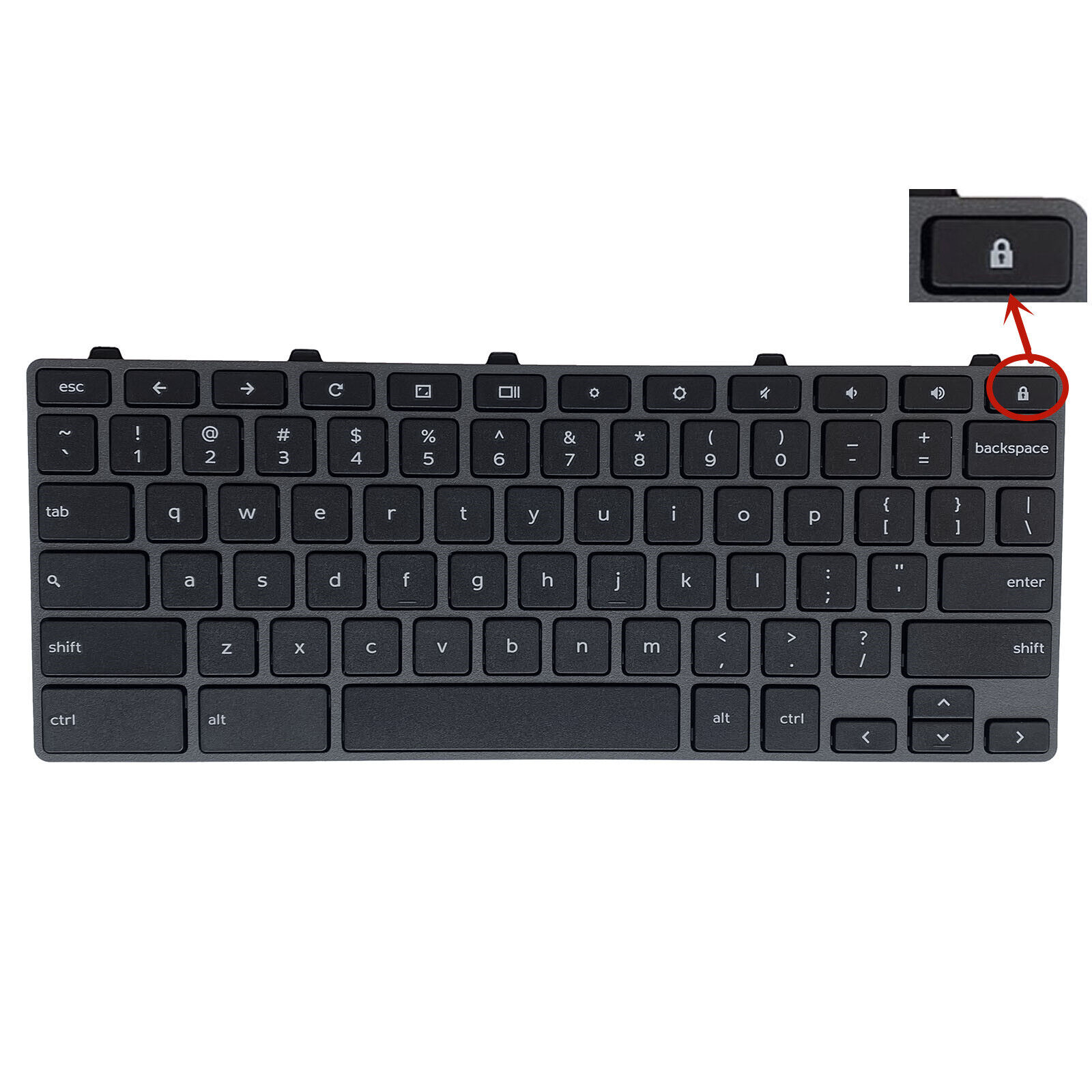 New US Keyboard For Dell Chromebook 11 3100 5190 3110 2-in-1 0H06WJ H06WJ