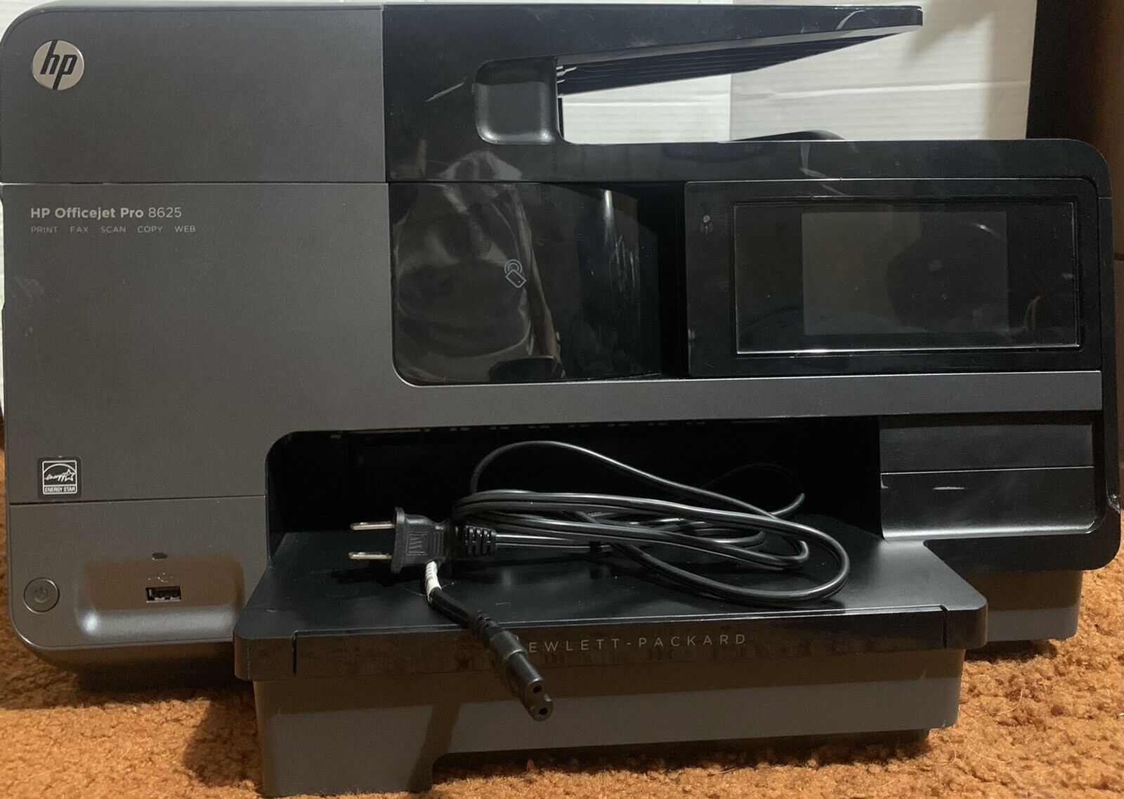 HP Officejet Pro 8625 E: All-in-One Wireless Printer Black Multifunction