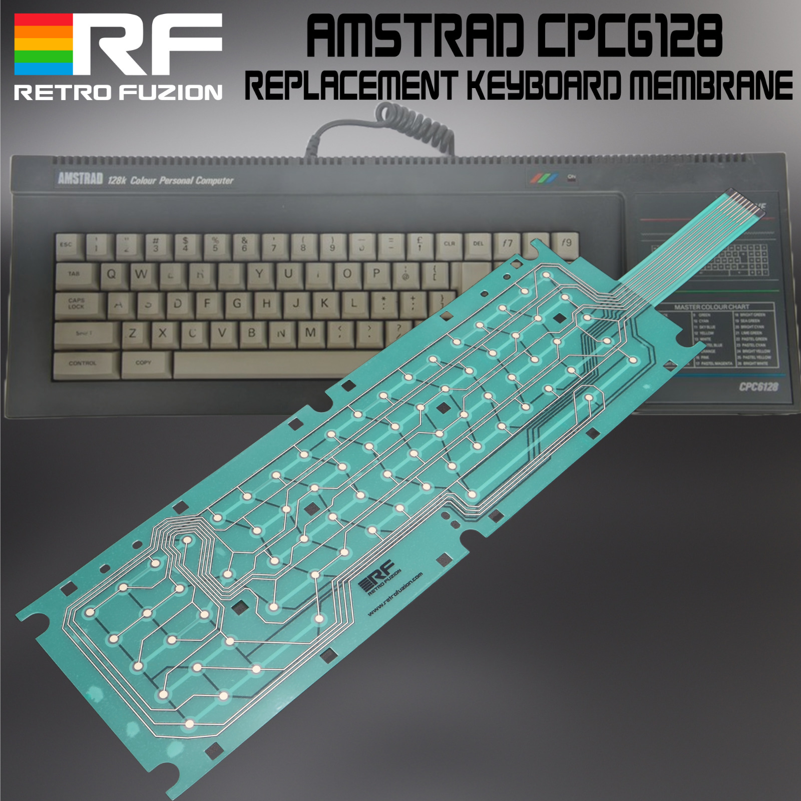 Schnieder Amstrad CPC6128 Premium Replacement Keyboard Membrane