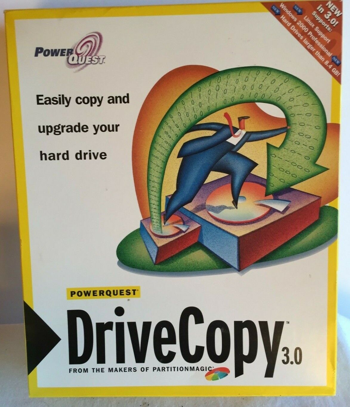 Power Quest Drive Copy 3.0 CD + User Guide - VTG 1990\'s Drive Copy HDD Software