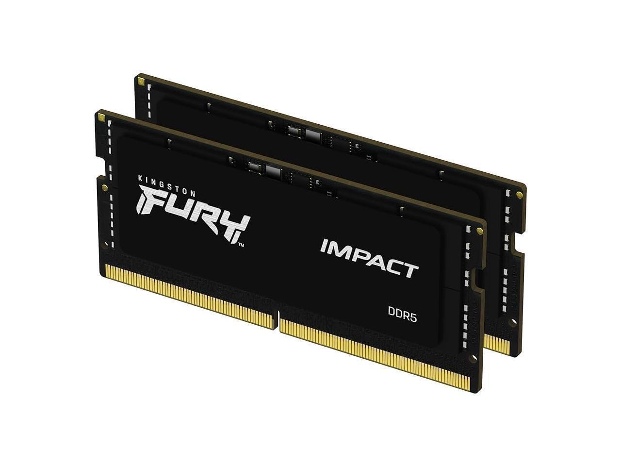 Kingston FURY Impact 64GB (2 x 32GB) 262-Pin SO-DIMM DDR5 5600 (PC5 44800) RAM