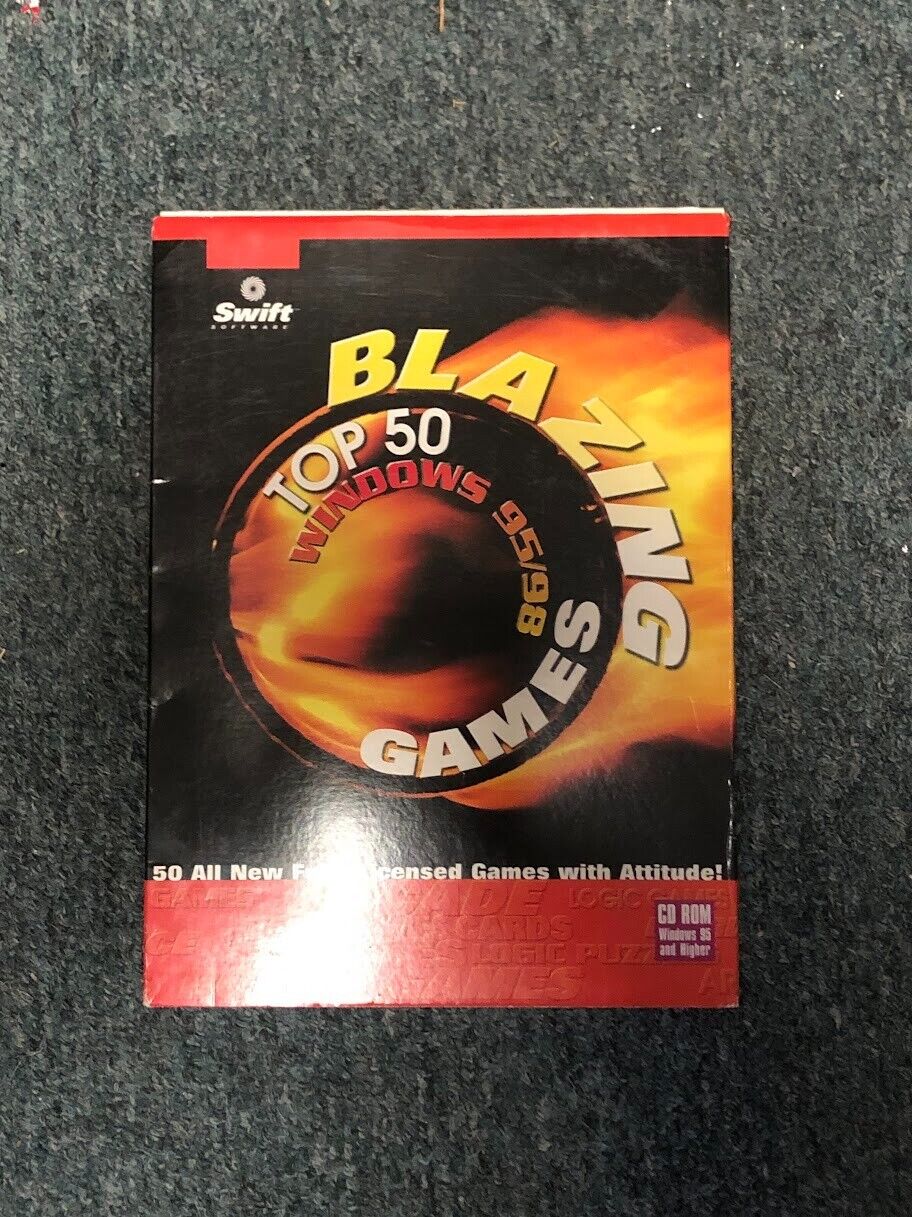 Vintage Blazing Top 50 Windows 95/98 Games c1999 - Swift Software