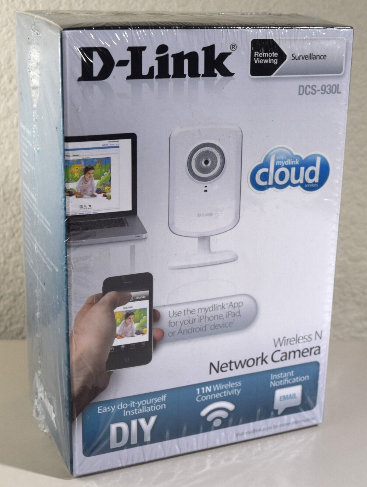 D-Link DCS-930L Wireless N Network Camera - Remote Viewing Surveillance - NEW