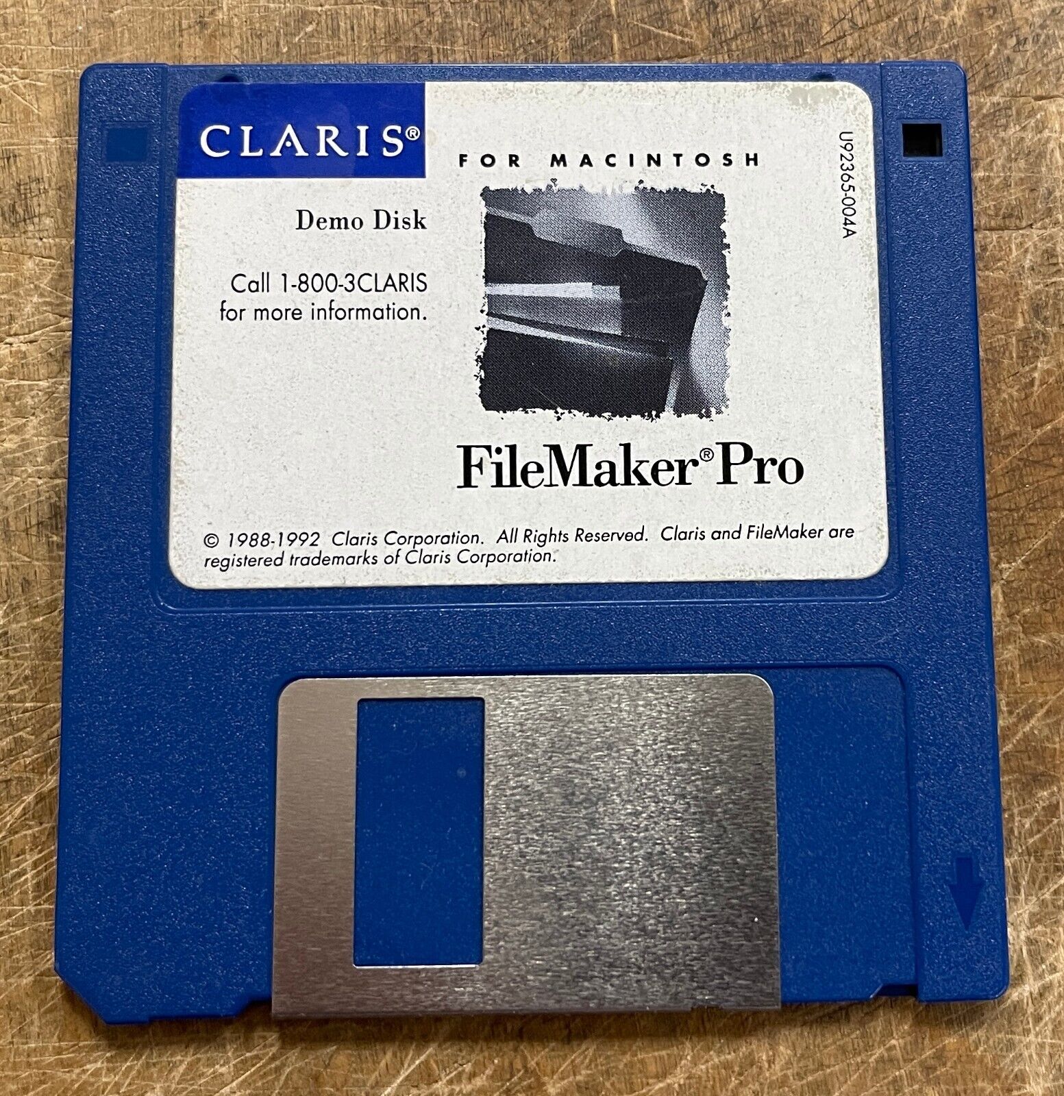 Vintage CLARIS FileMaker Pro V2.0 Demo Disk for Mac TESTED and WORKING
