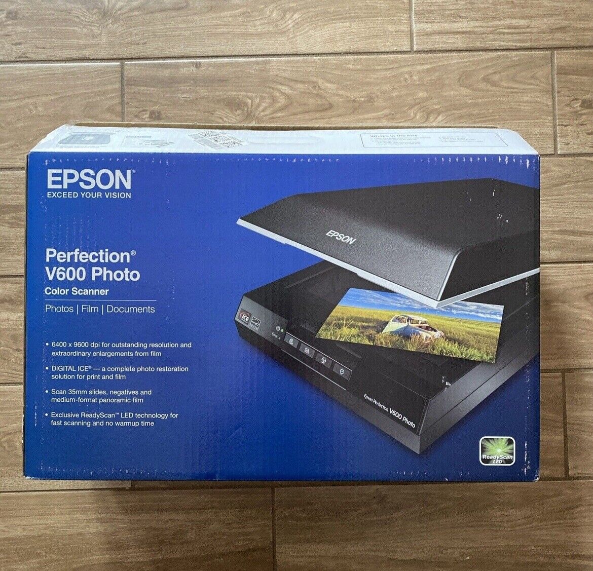 Epson Perfection V600 Photo Scanner Complete w/ Film / Negative Holders Box