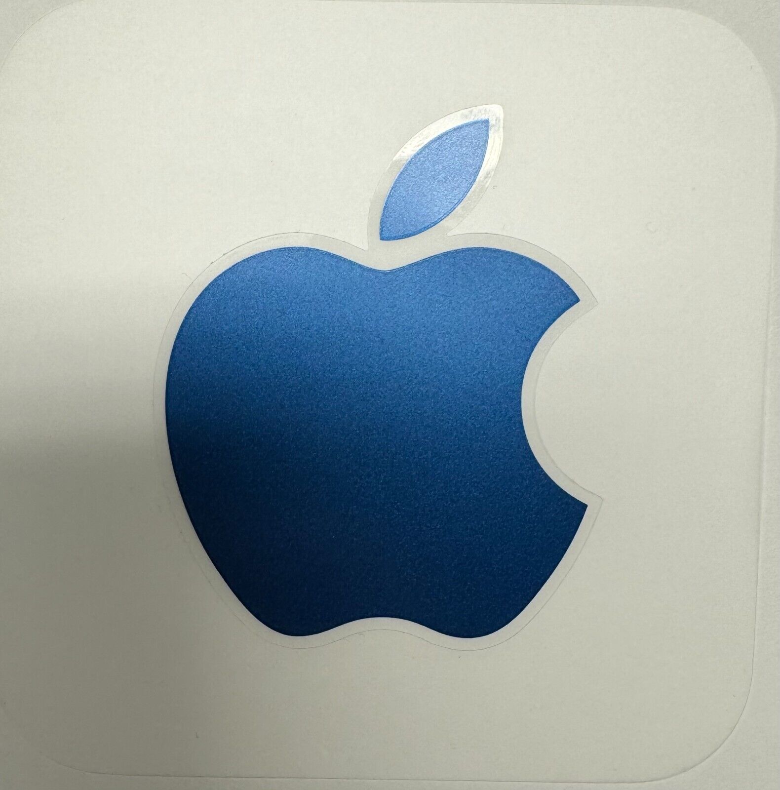 Genuine iMac M1 Apple Logo Sticker (Metallic Blue)    