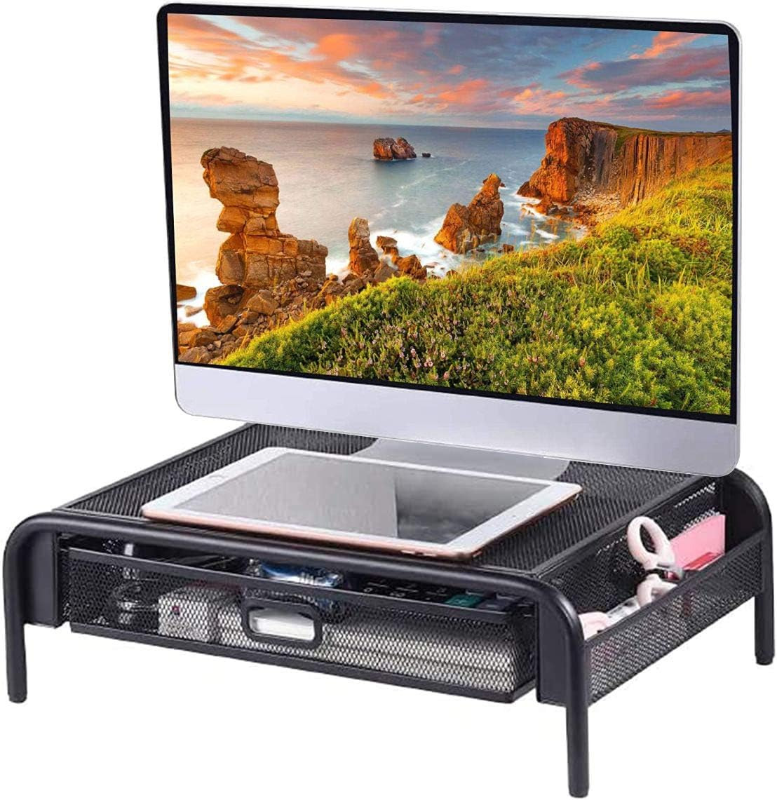 Monitor Stand Computer Riser Desk Organizer Stand Desktop Printer Stand for Lapt