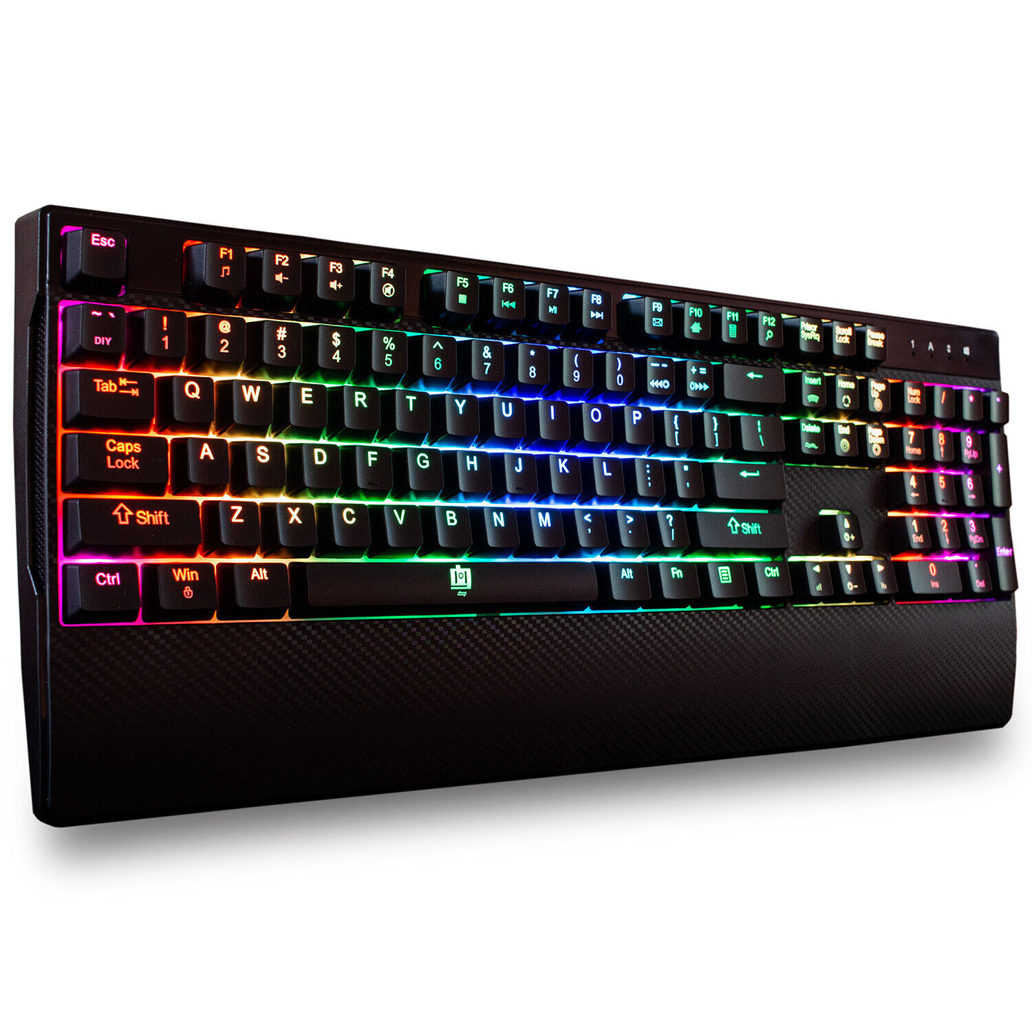 Deco Gear Mechanical Gaming Keyboard, RGB Back Lighting, Anti-Ghosting, Black