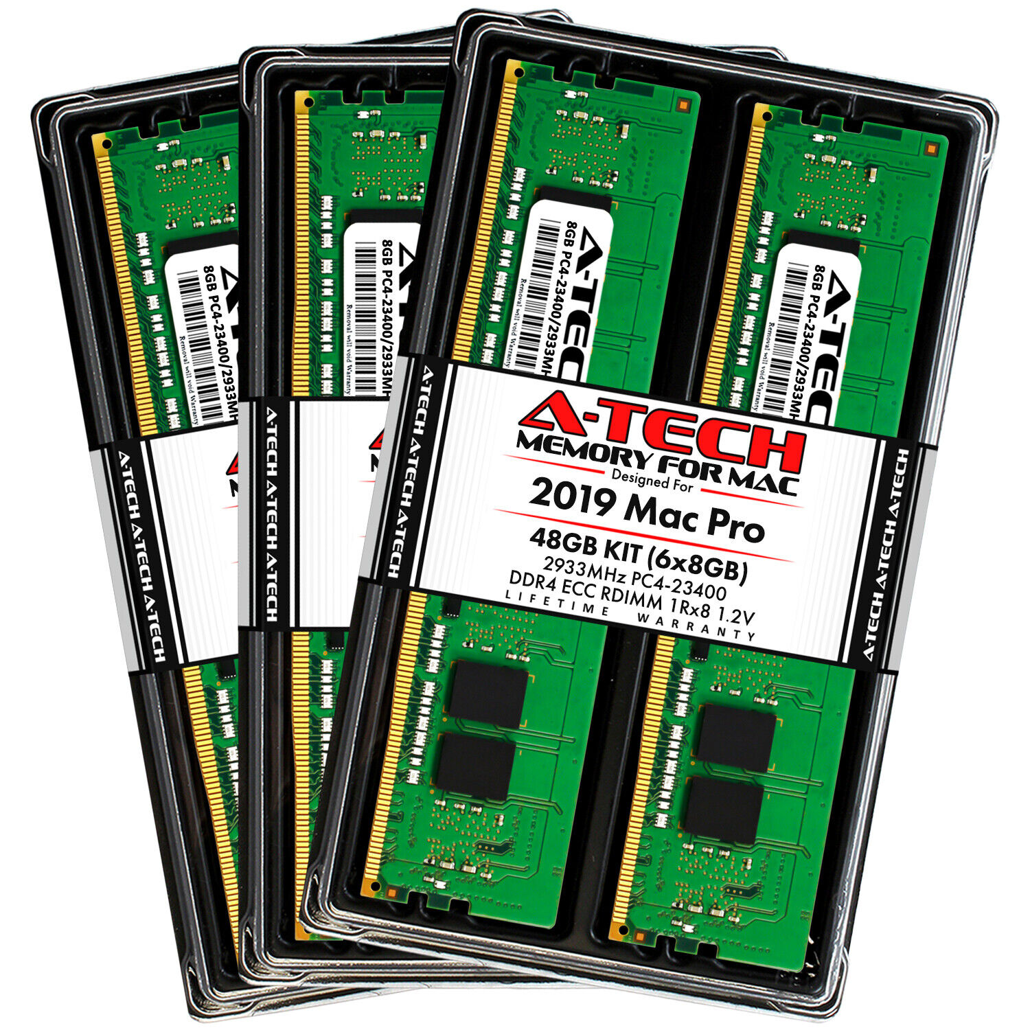 48GB Kit 6x 8GB PC4-2933Y REG DDR4 23400 Memory RAM for APPLE MAC PRO 2019 A1991